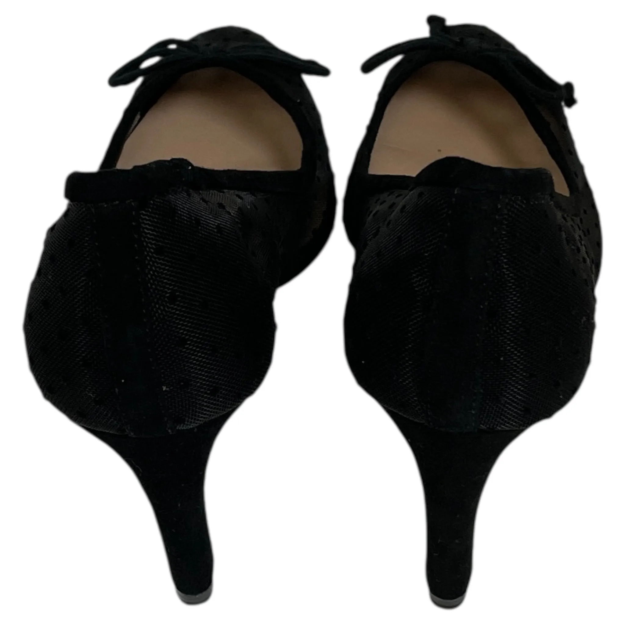 SHOES HEELS STILETTO by ZARA BASIC In BLACK, Size: 5.5 Trendy Boots Smooth Surface