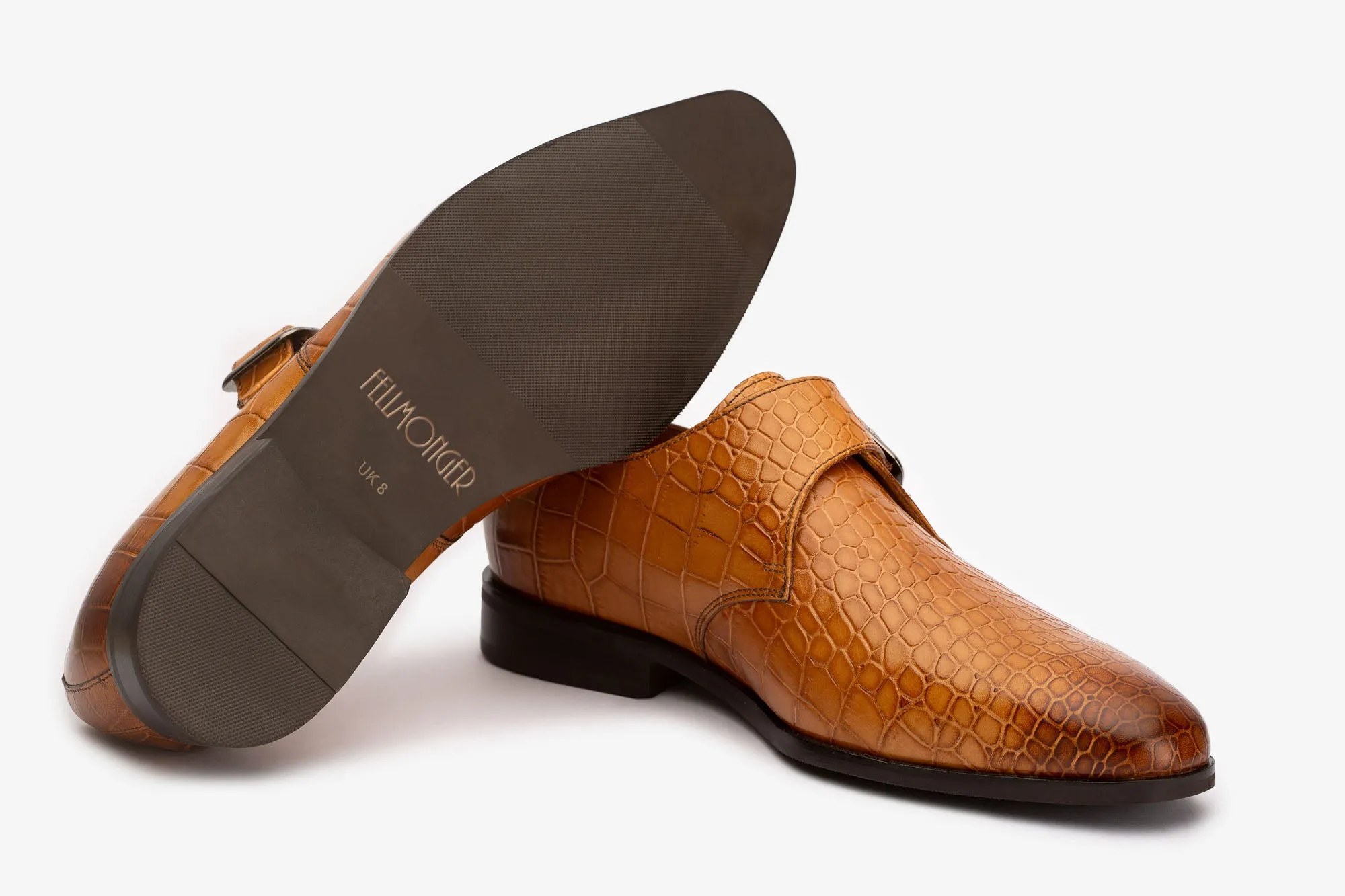 Tan Crocodile Single Monks