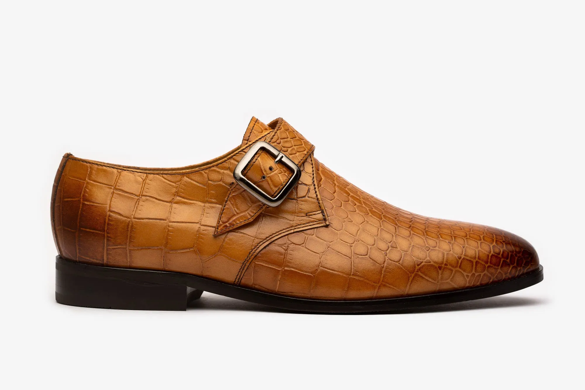 Tan Crocodile Single Monks