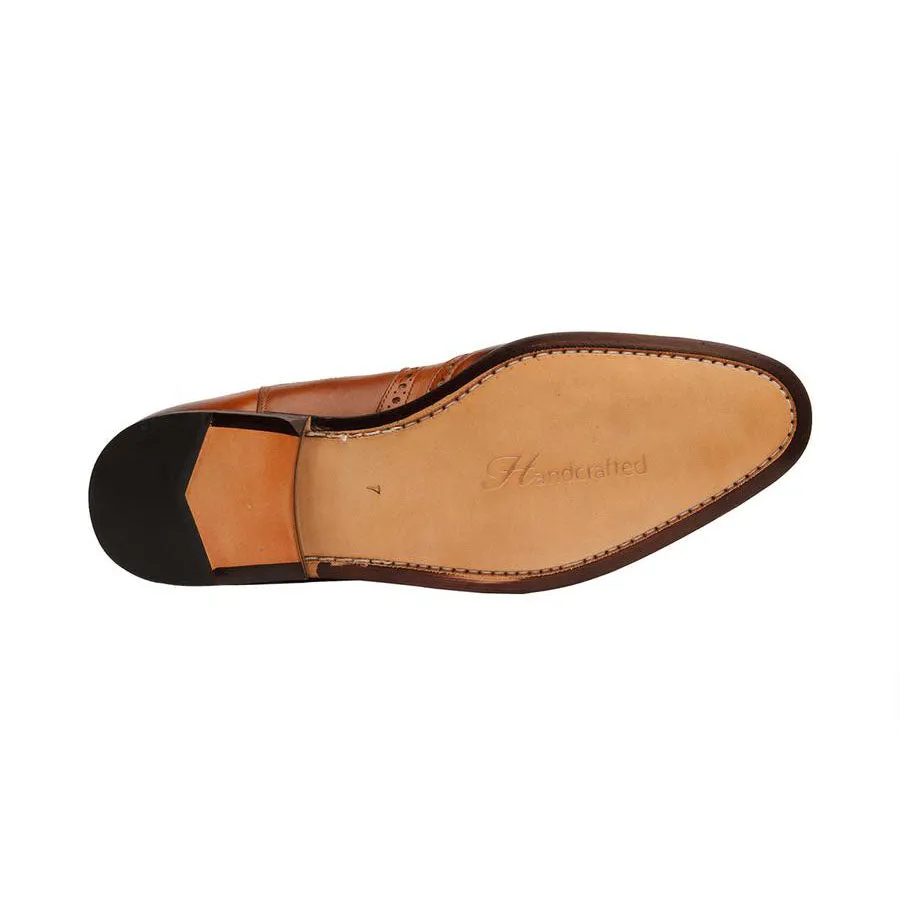 Tan Wingtip Detail  Chelsea Boots