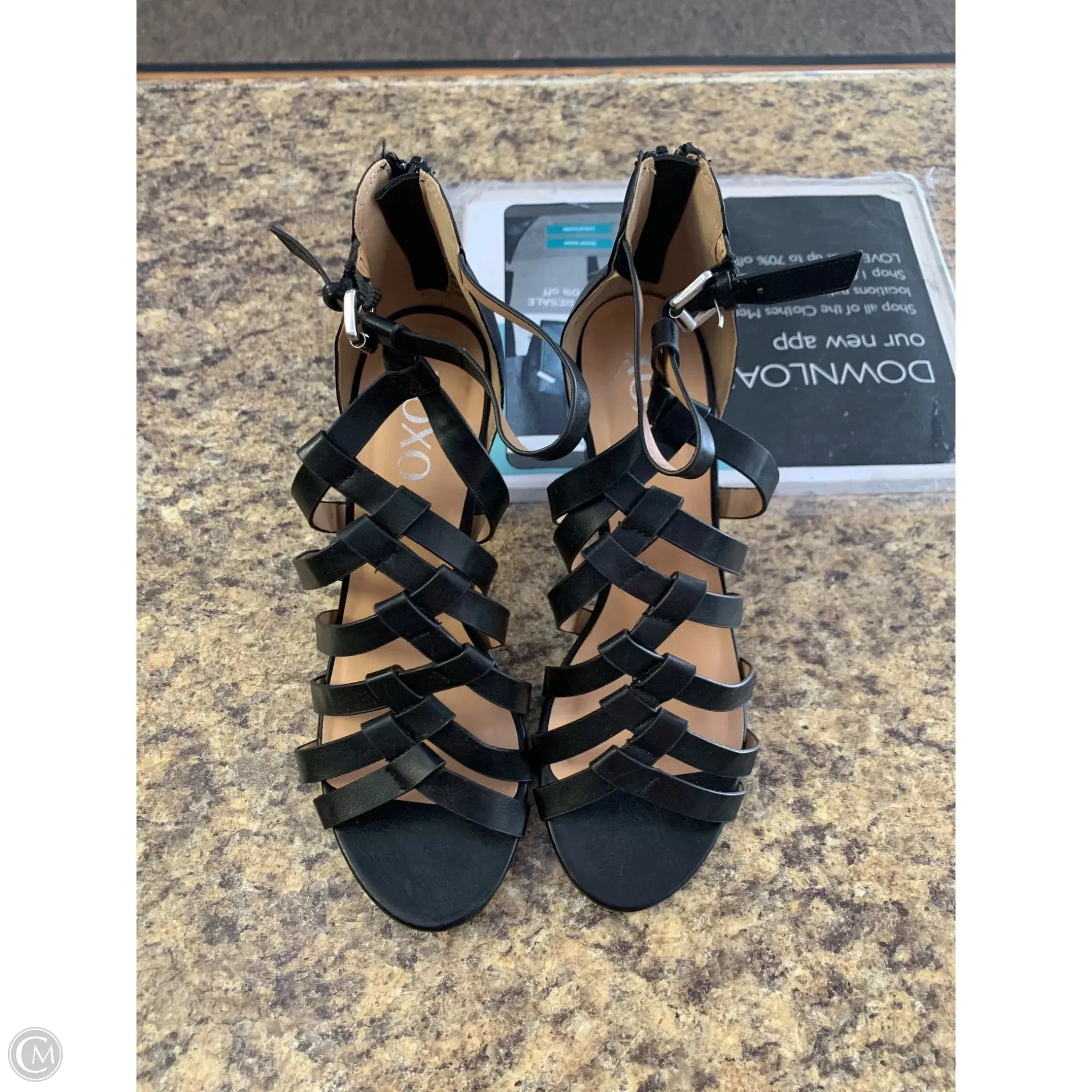 Shoes Heels Block By Xoxo In Black, Size: 9 Occasion Shoes