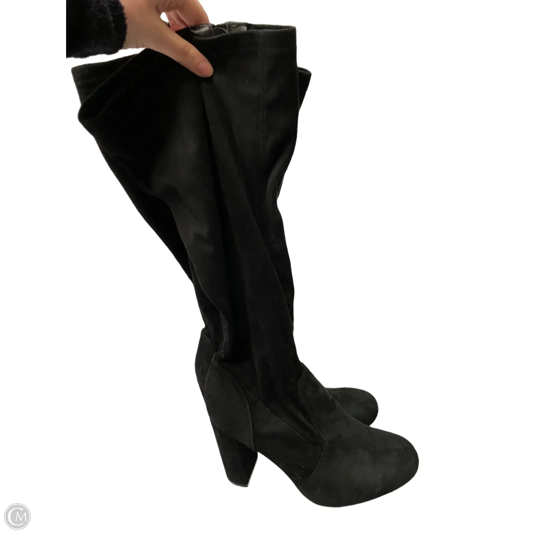 Fresh Season Comfy All-Day Boots Mid-calf Heels By Torrid In Black, Size: 8