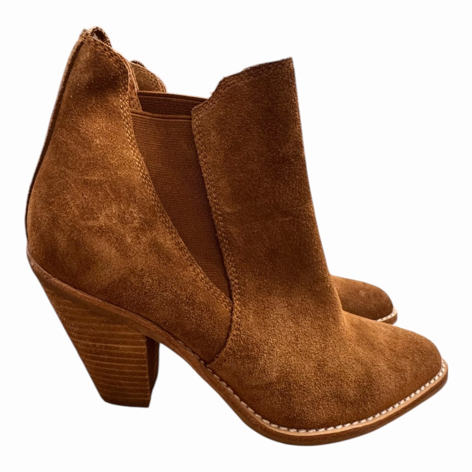 Protective Finish Trail Runner Anti   Slip Sole Boots Ankle Heels By Jeffery Campbell In Brown, Size:7.5