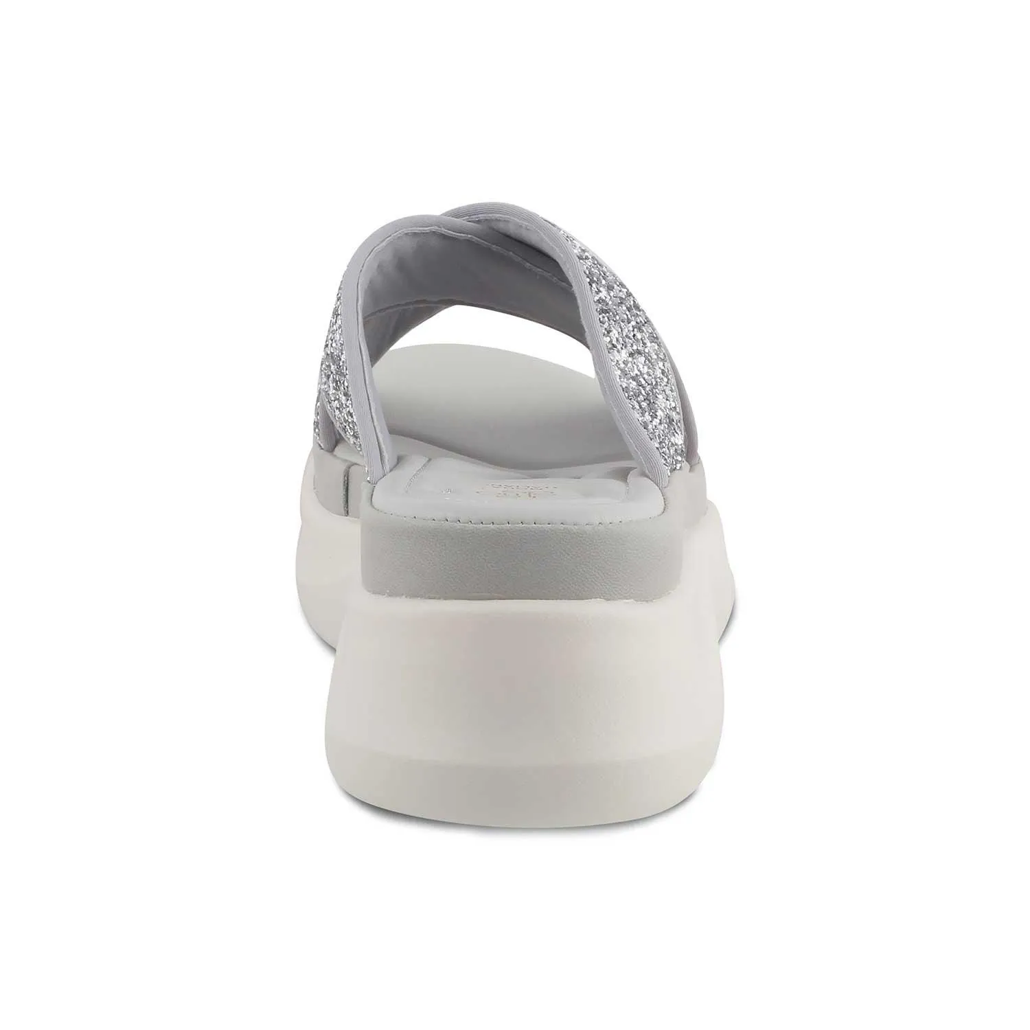 The Arlon Silver Women's Dress Wedge Sandals Tresmode