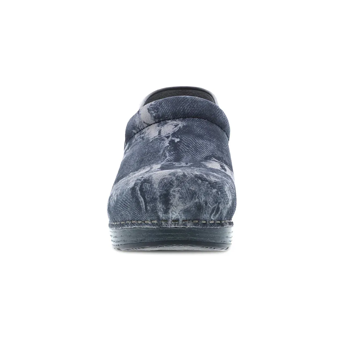 The Professional Clog in Denim Burnished Leather