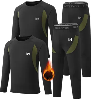 Thermal Underwear for Kids, Boys Thermal Underwear Set Long Underwear Long Johns for Kids, Base Layer for Winter