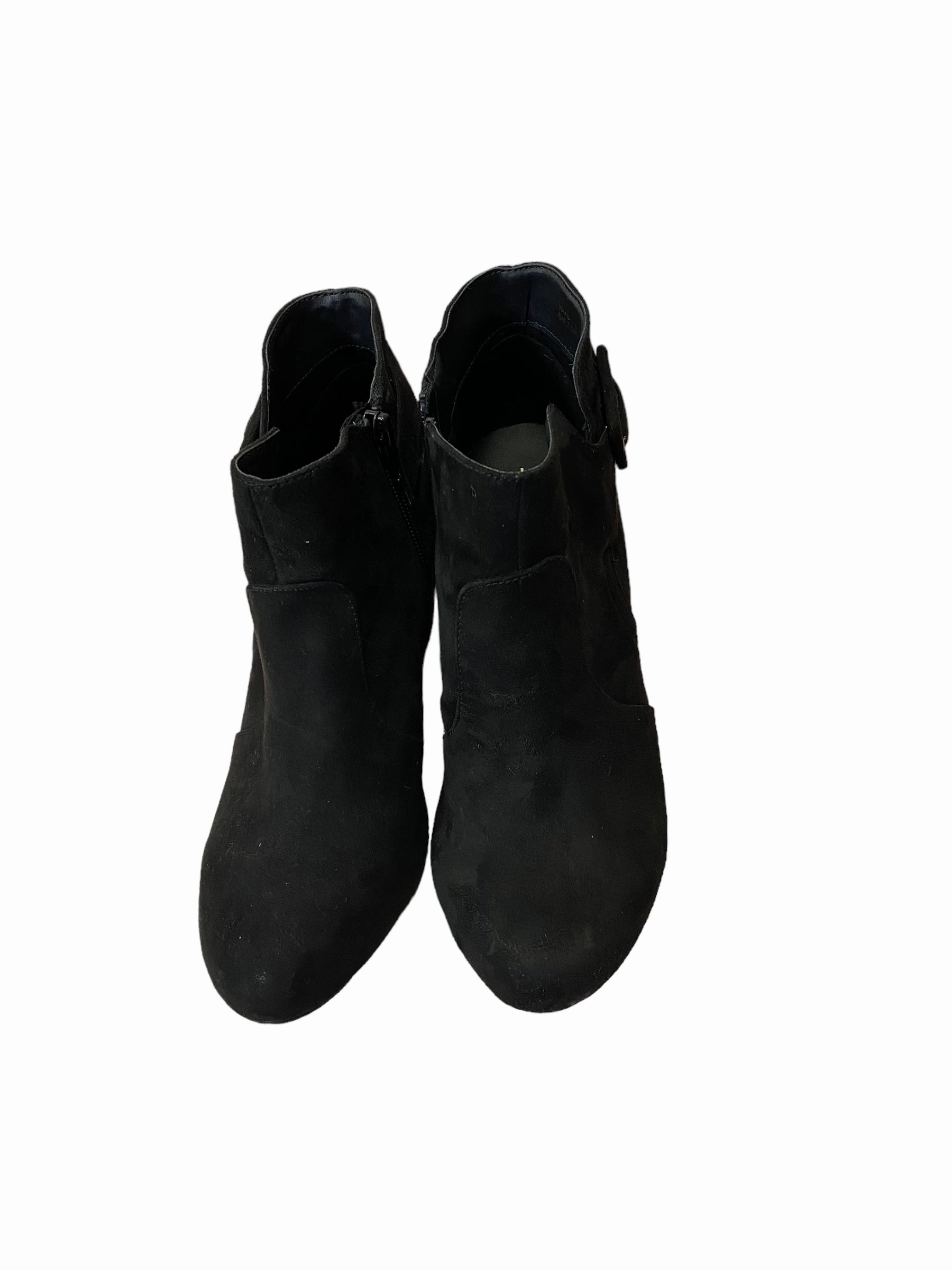 Seamless Comfort All Day Wear Boots Ankle Heels By Report In Black, Size: 7.5