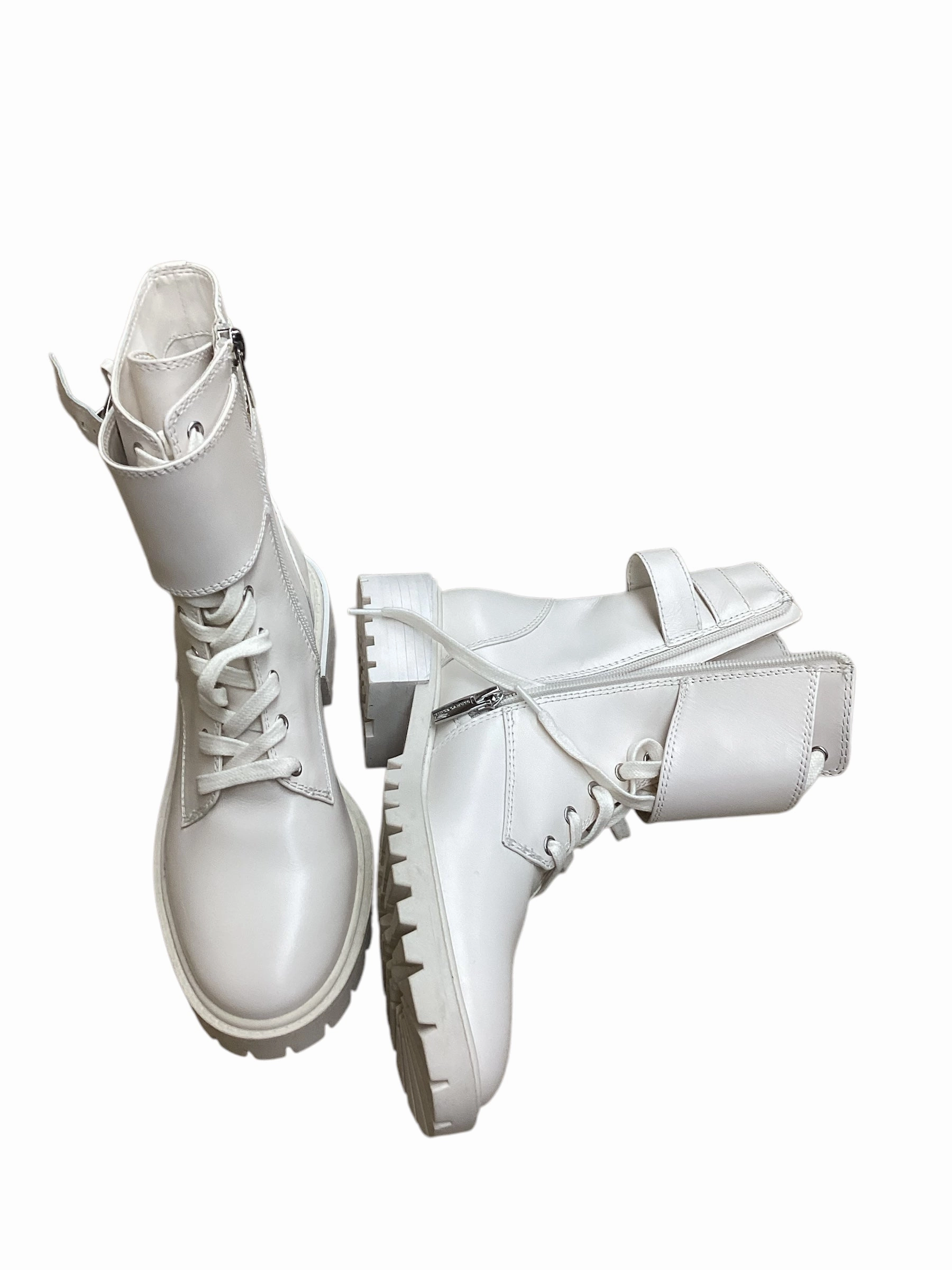 High-Quality Footwear Boots Ankle Flats By Vince Camuto In White, Size: 6