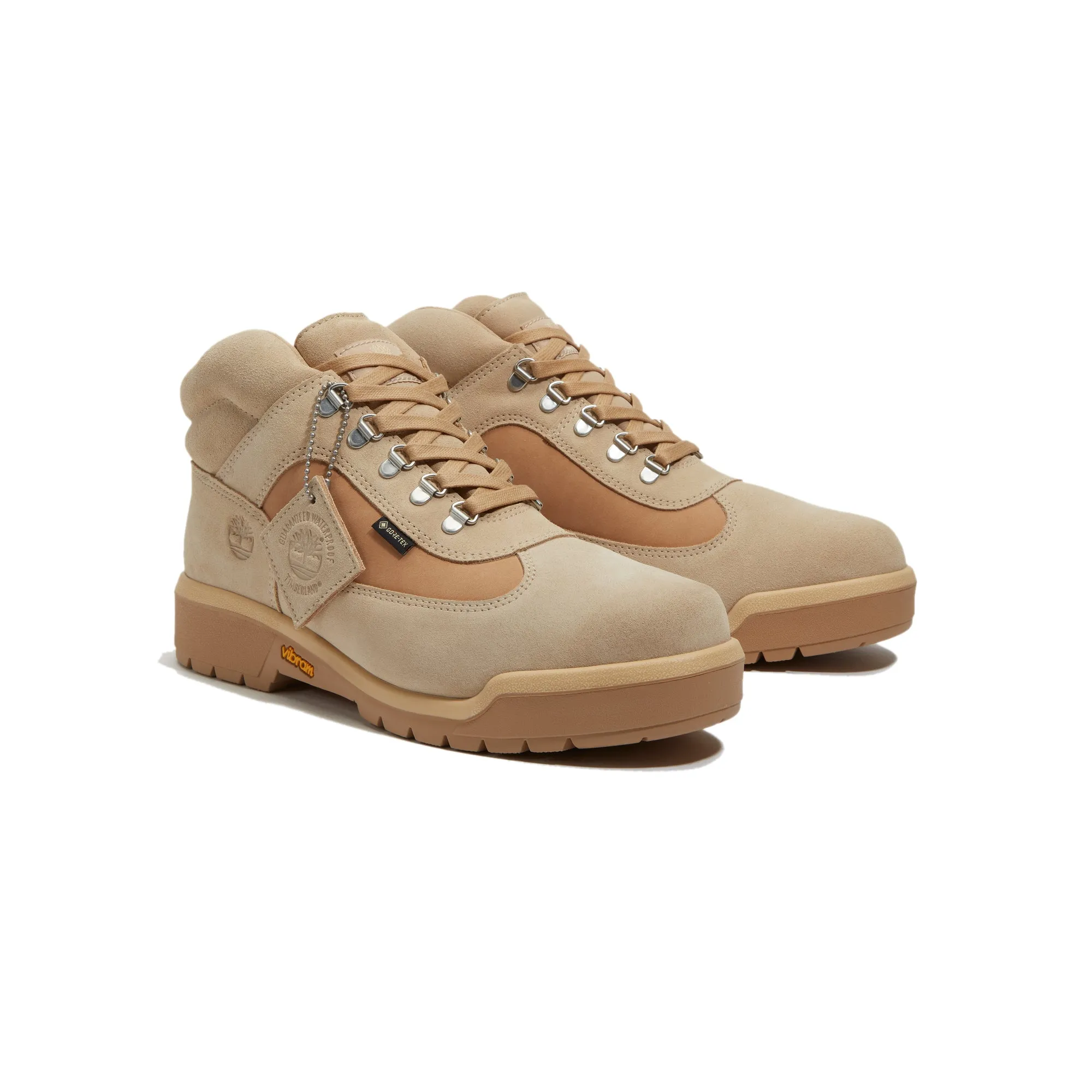 Timberland Mens Mid Lace GTX Boots running in a community park shoes