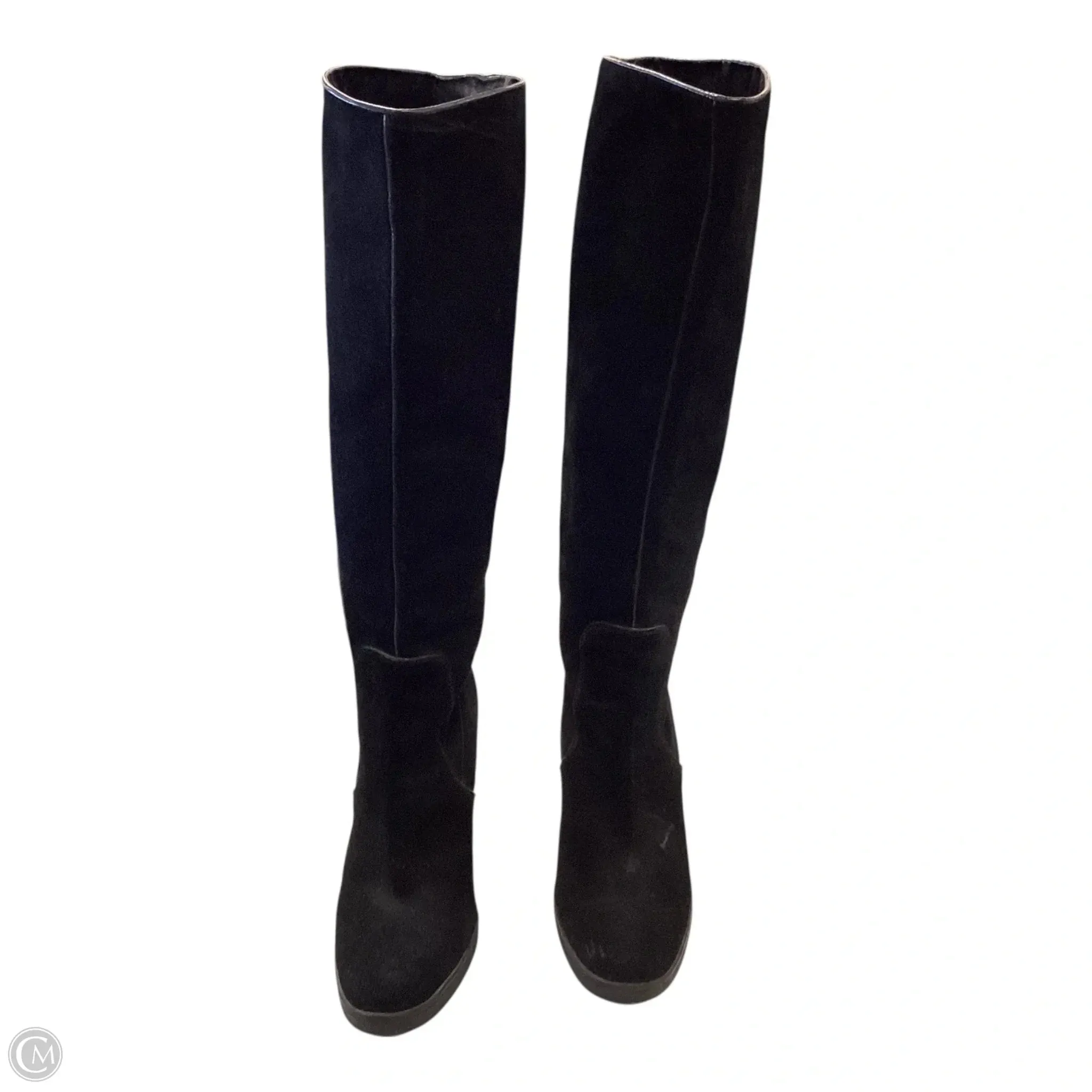 Durable Boots Boots Knee Heels By Calvin Klein In Black, Size: 8.5