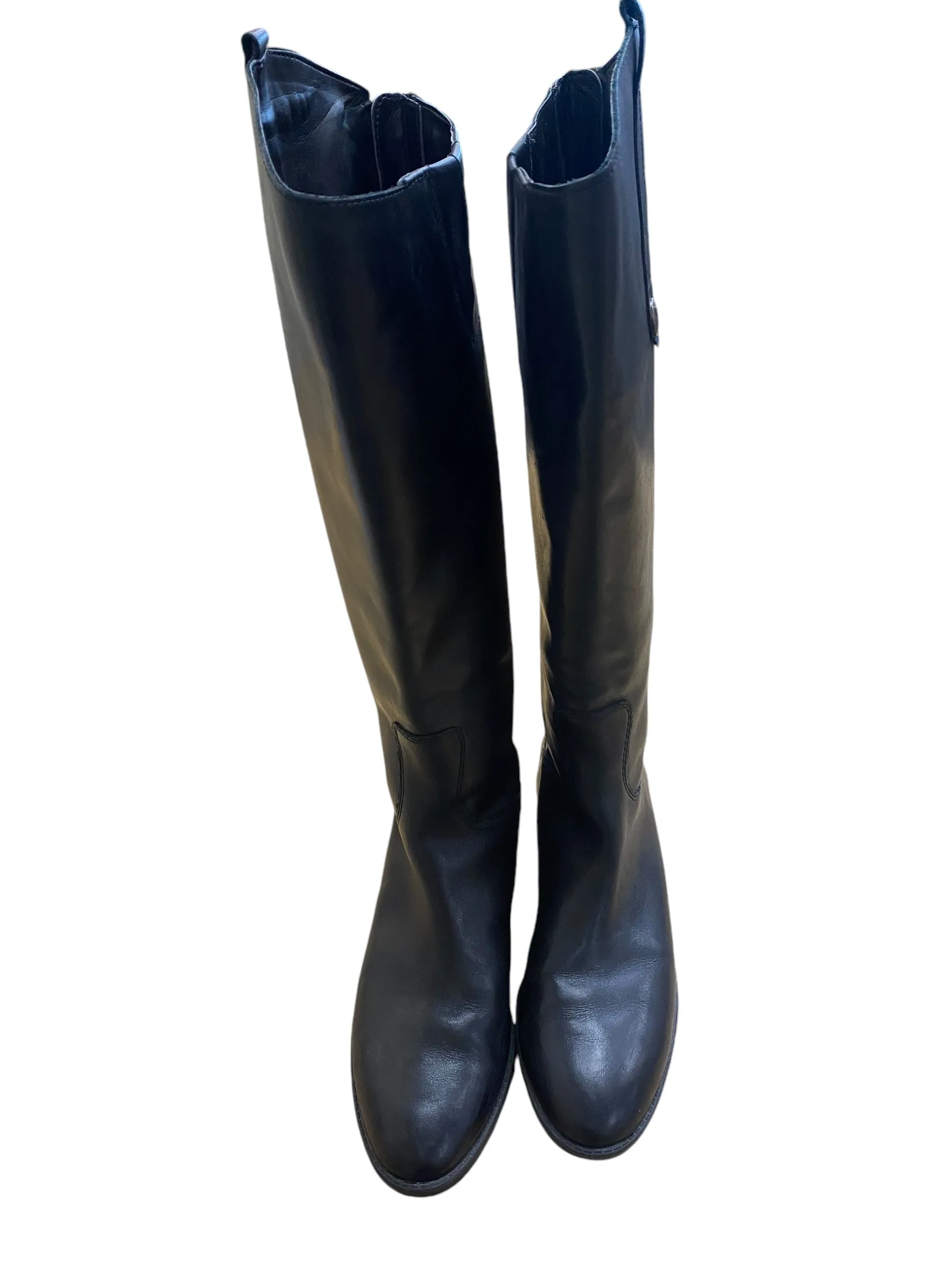 Boots Knee Flats By Sam Edelman In Black, Size: 7.5 Trendy Edge Elegant Silhouette