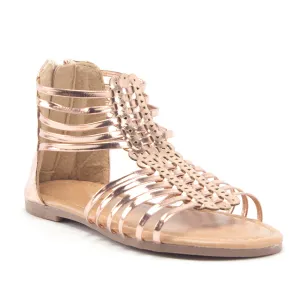 Toddler Girls' Gladiator Sandals with Back Zipper Open Toe Shoes Toddler Girls' Gladiator Sandals with Back Zipper Open Toe Shoes