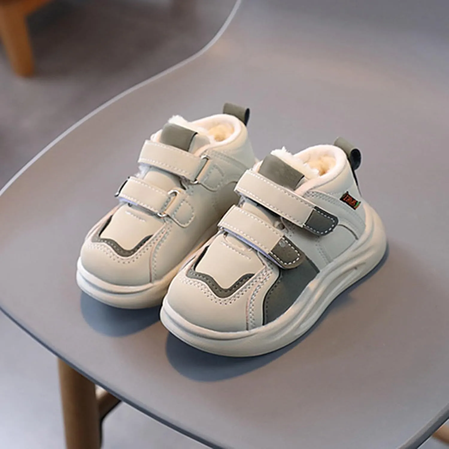 Toddler Little Kid Boys Girls Lightweight Breathable Sneakers Strap Athletic Tennis Shoes for Running Walking