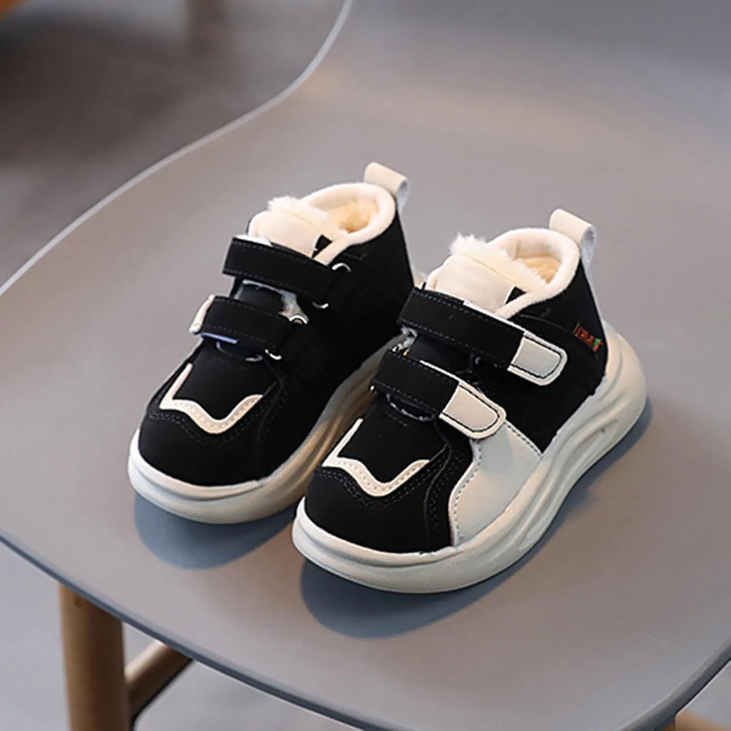 Toddler Little Kid Boys Girls Lightweight Breathable Sneakers Strap Athletic Tennis Shoes for Running Walking