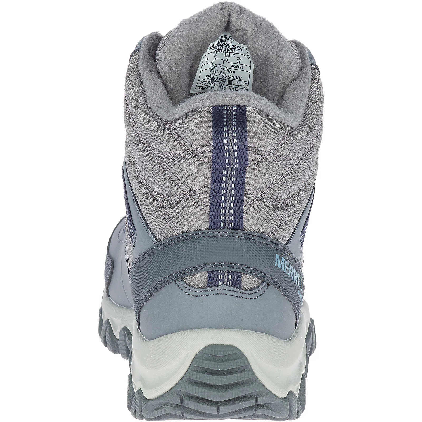 Women's Merrell Thermo Akita Mid Waterproof Charcoal Wool blend Lace Up Design