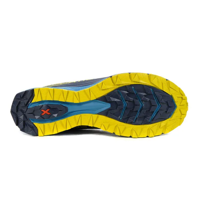 Men's La Sportiva Jackal GTX Night Blue/Moss mountain athlete shoes Reinforced Toe Bumper
