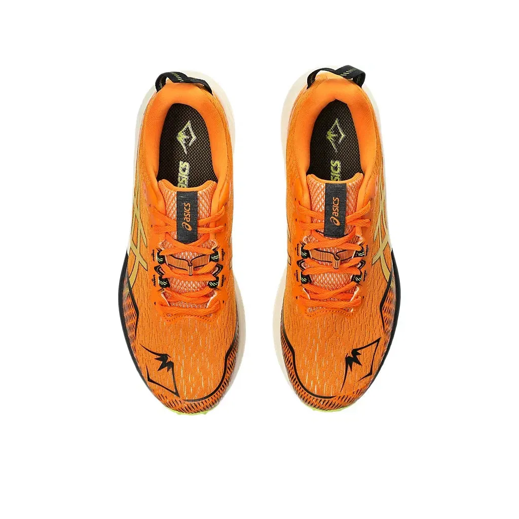 Non Toxic Footbed Coating Men's Asics Fuji Lite 4 Bright Orange/Neon Lime