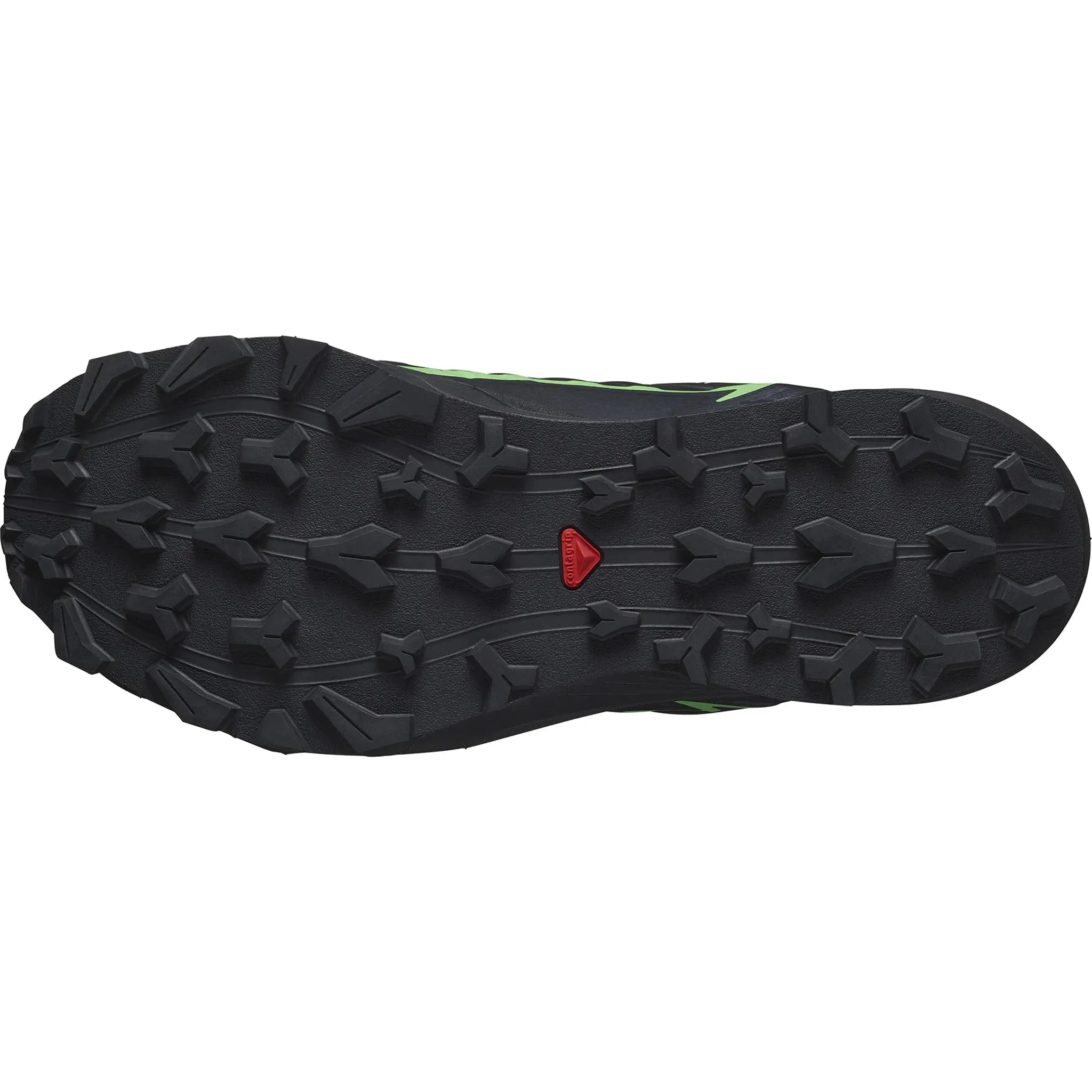 Men's Salomon Thundercross GTX  Black - Green Gecko - Black Arch Conforming Midsole