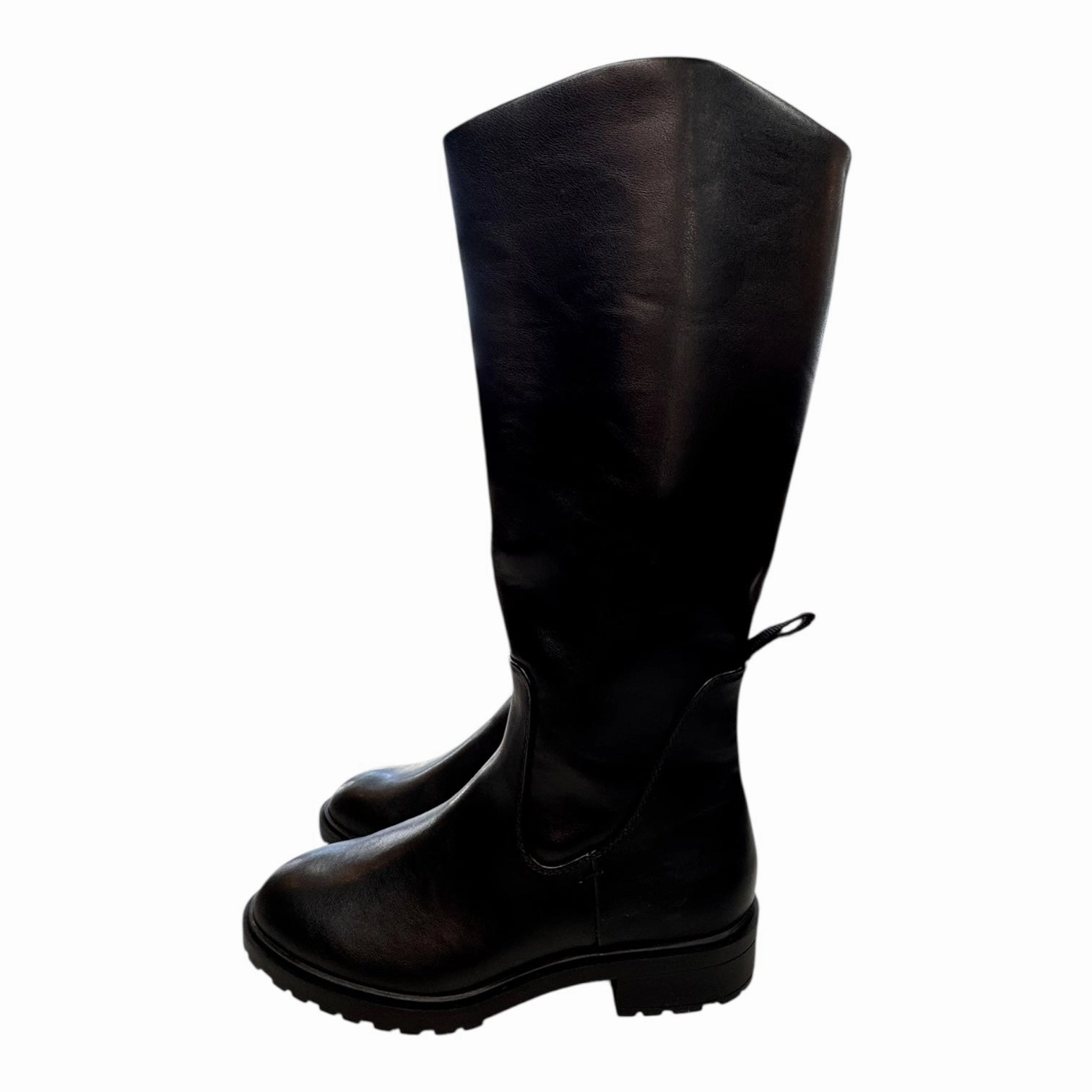 ReinforcedHeel Boots Knee Flats By Amazon Essentials In Black, Size:8.5