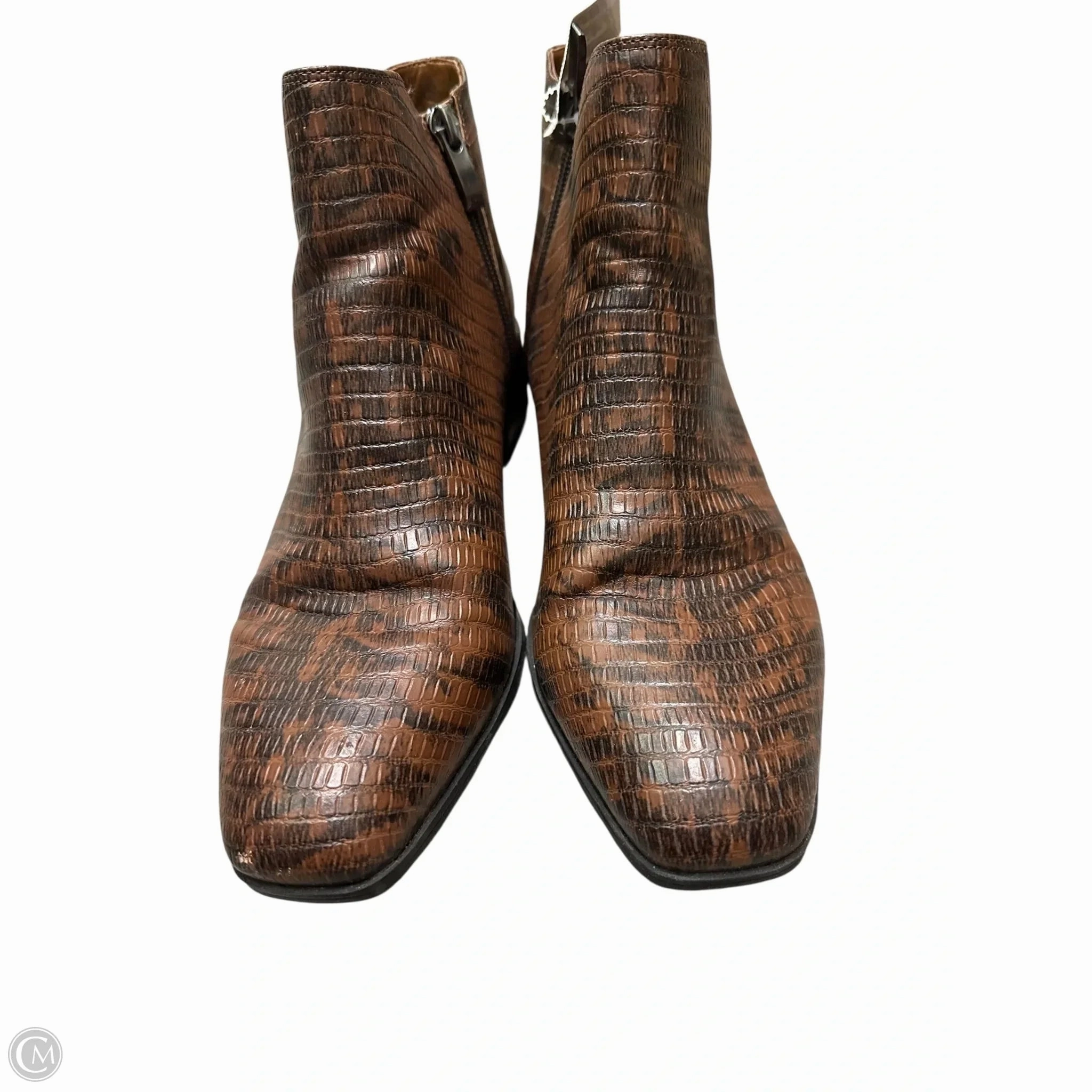 Boots Ankle Heels By Franco Sarto In Brown, Size: 8.5 Reliable Protection