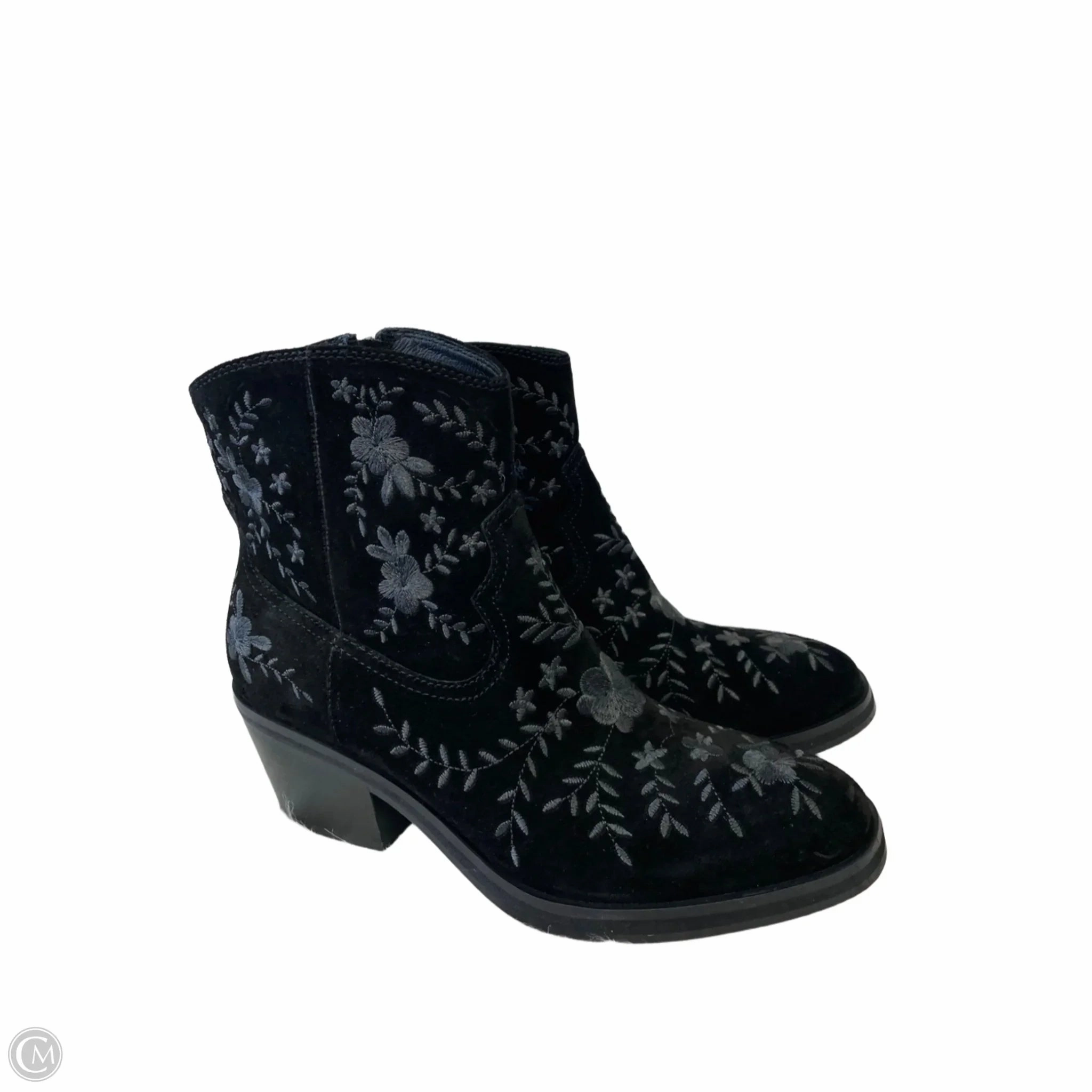 Travel Friendly Boots Ankle Heels By Sofft In Black, Size: 9