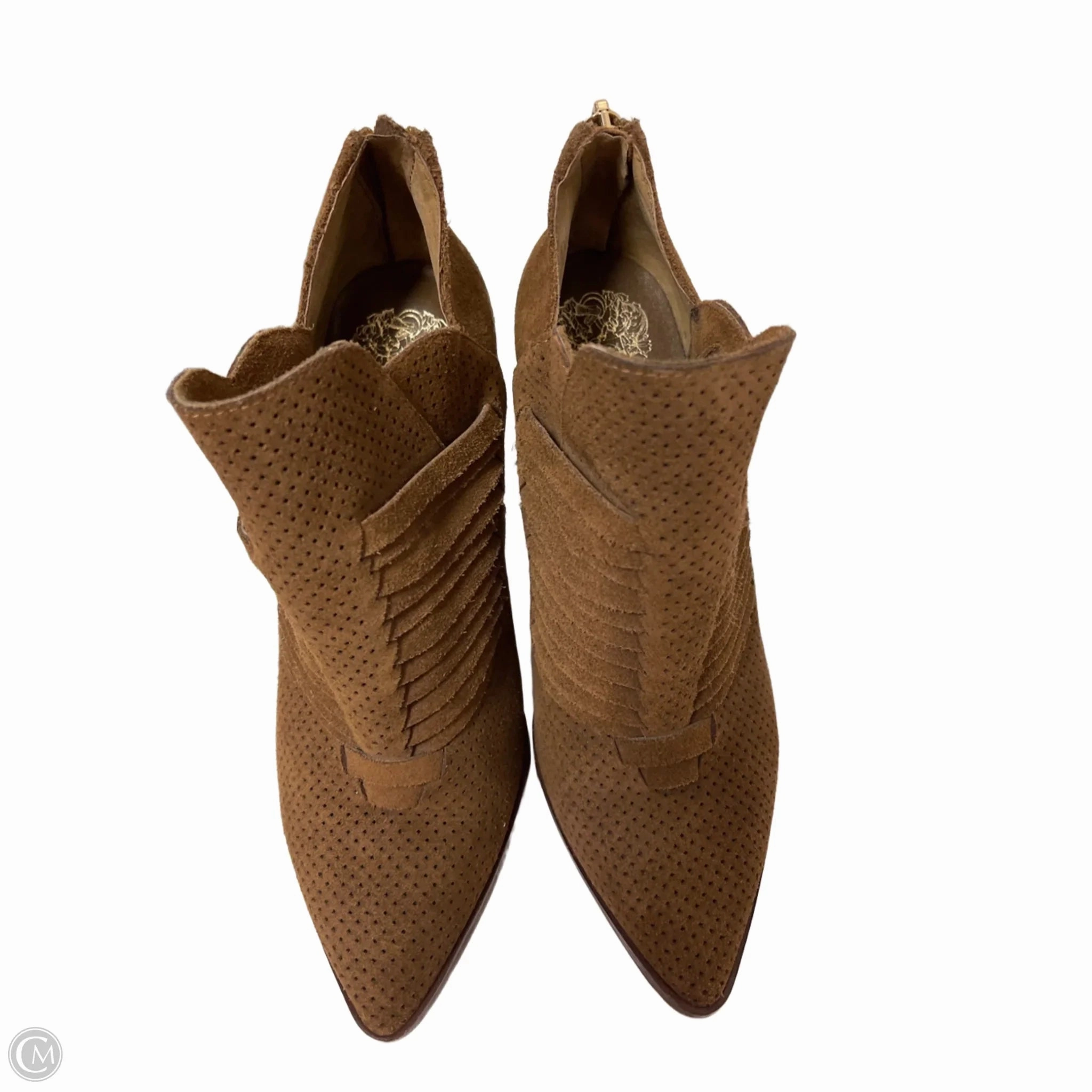 Boots Ankle Heels By Vince Camuto In Brown, Size: 6 Sporty Design