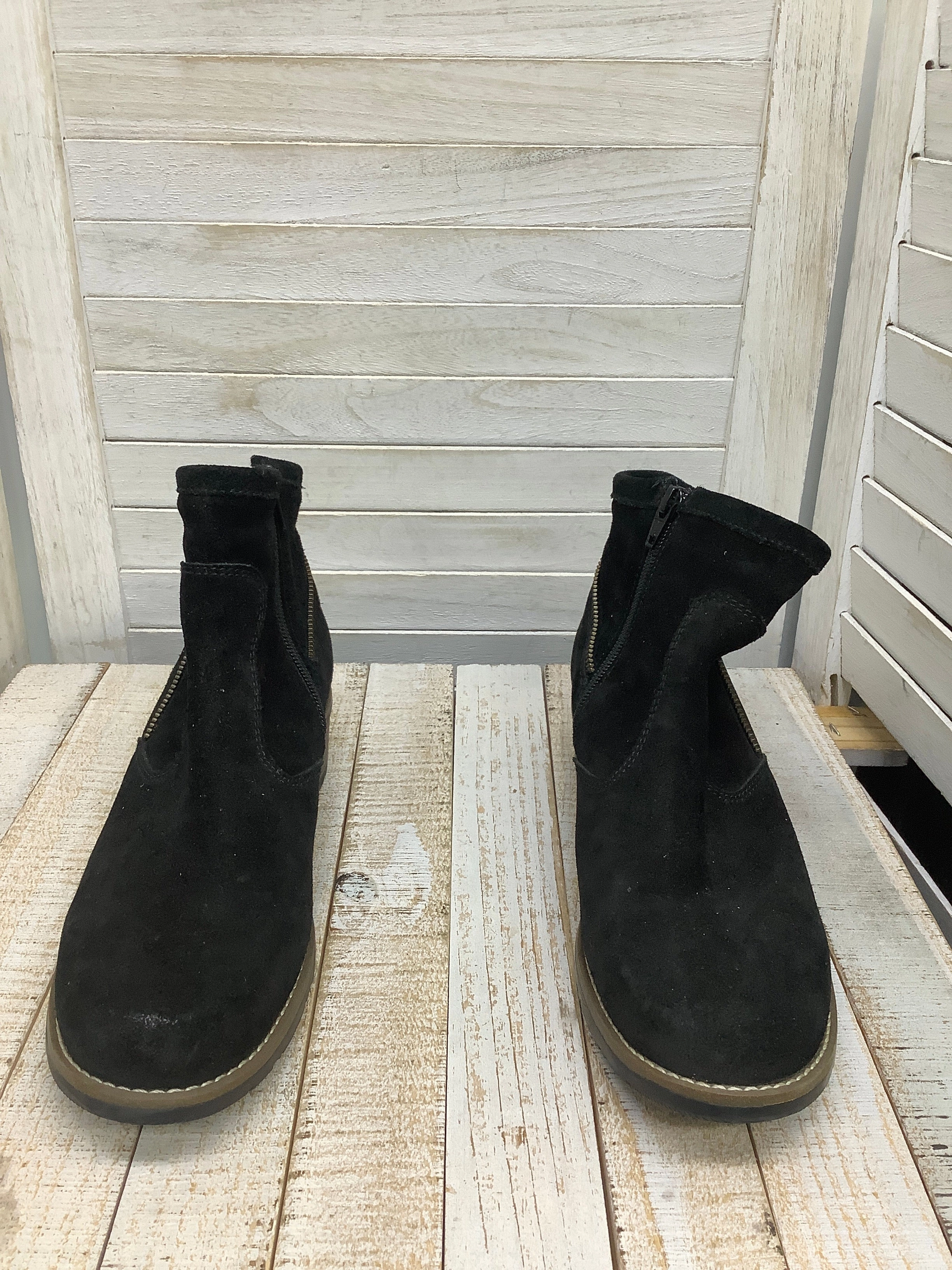 Boots Ankle Flats By Clothes Mentor In Black, Size: 9.5 Horse Riding Stable Support Rainy Days