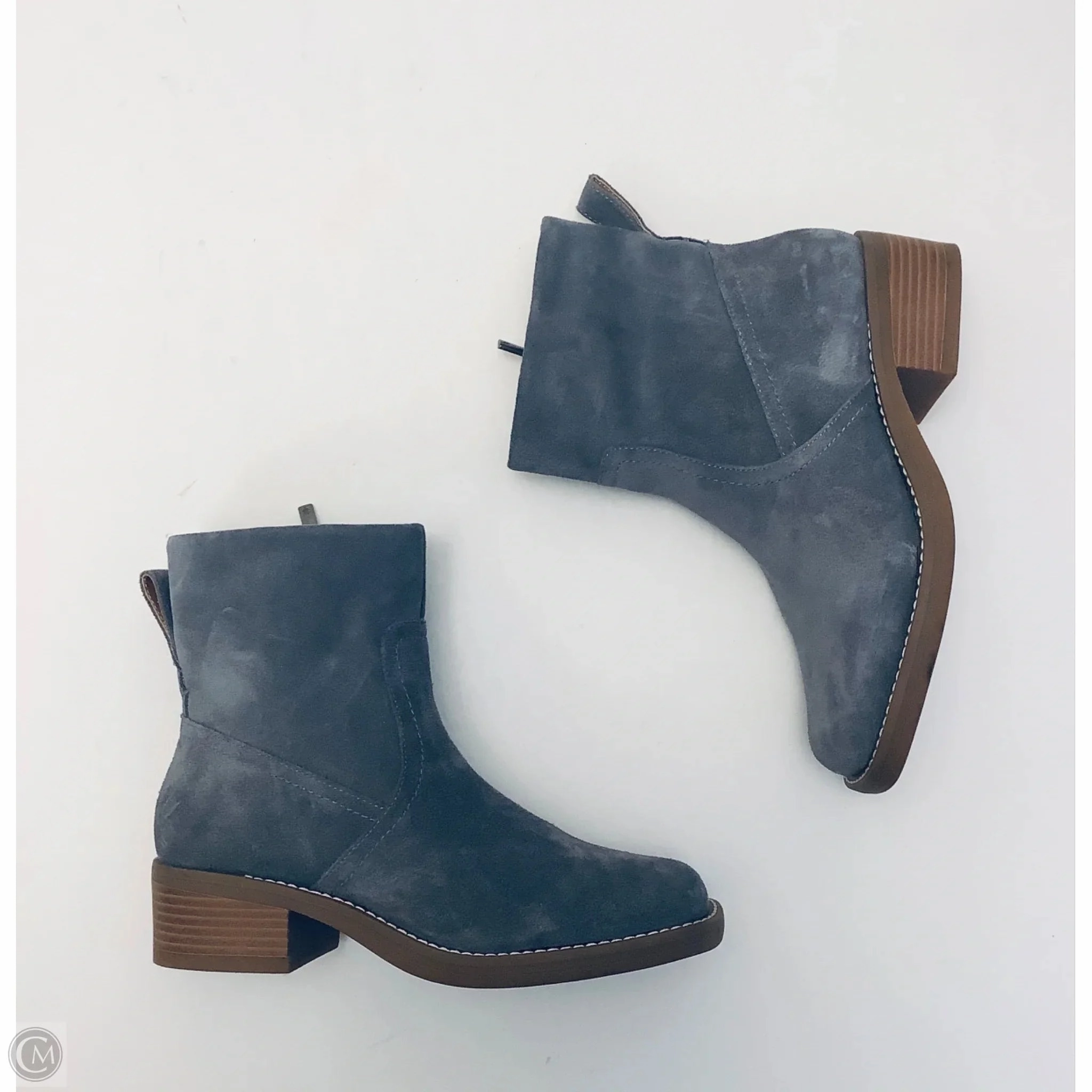 Boots Ankle Heels By Lucky Brand In Blue, Size: 6.5 Supportive
