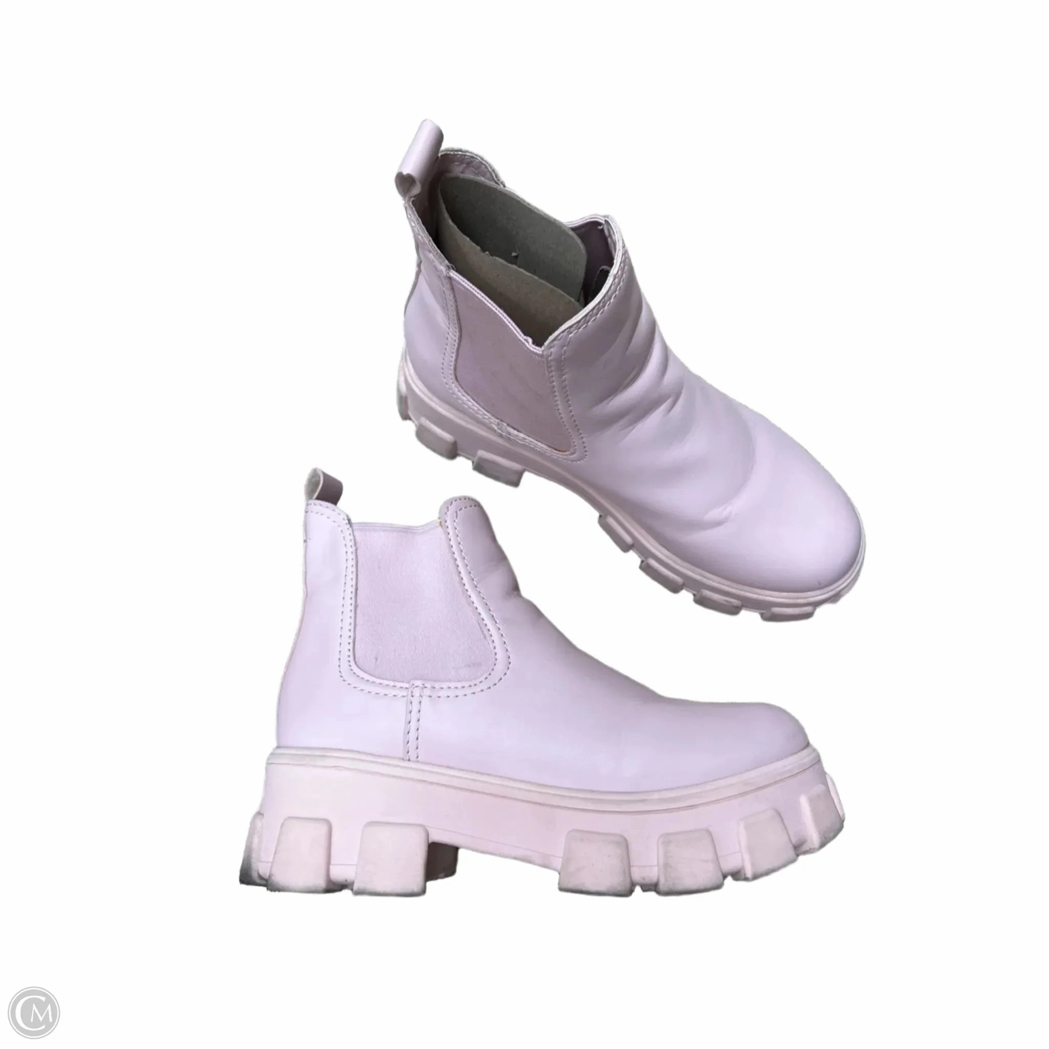 Thermal Core Mountain Hike Boots Ankle Heels By Sam Edelman In Pink, Size: 7.5