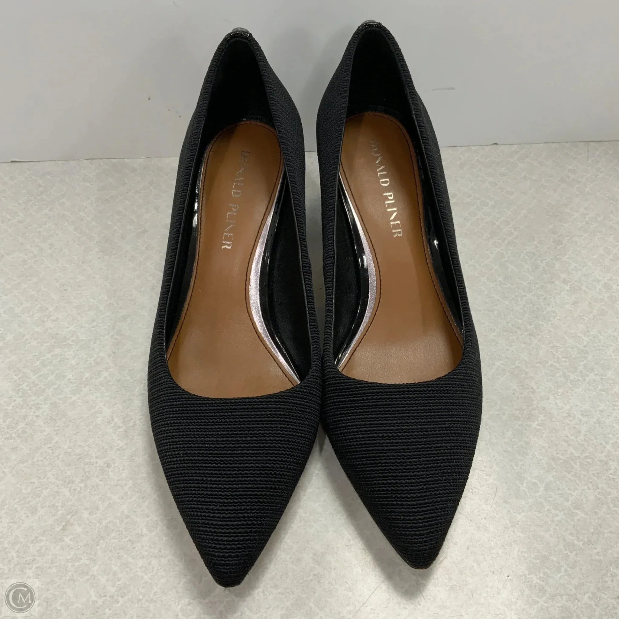 Stretchable Shoes Heels Block By Donald Pliner In Black, Size: 9