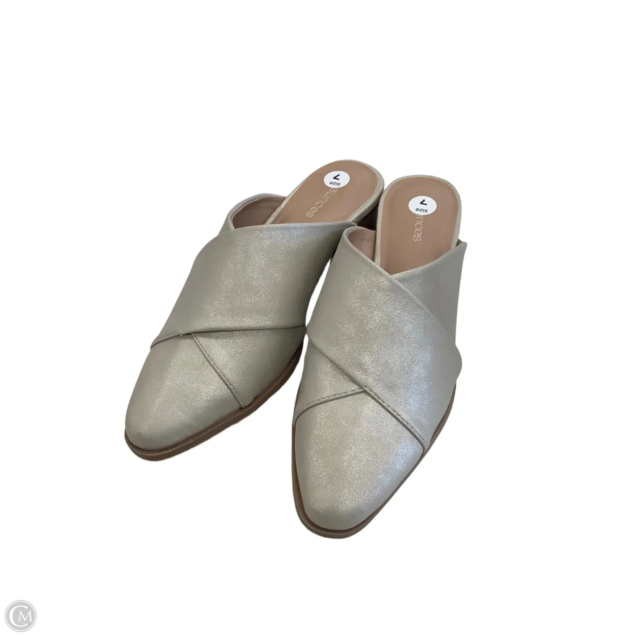 Trendy Footwear Wide Fit Heels Shoes Heels Block By Maurices In Beige, Size: 7