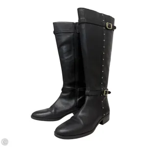 Boots Mid-calf Flats By Vince Camuto In Black & Gold, Size: 10 City Walk