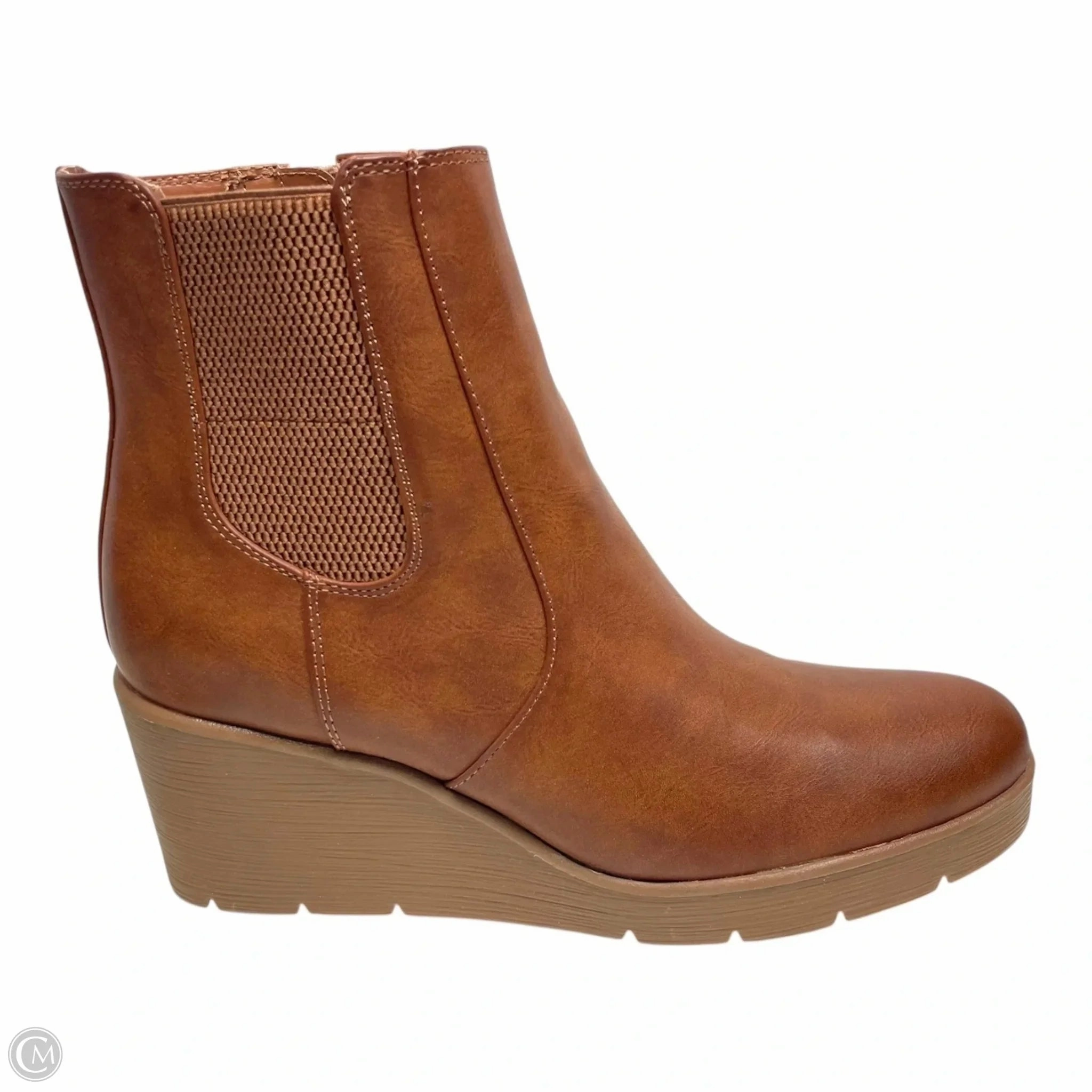 Comfortable Feeling Boots Ankle Heels By Naturalizer In Brown, Size: 8