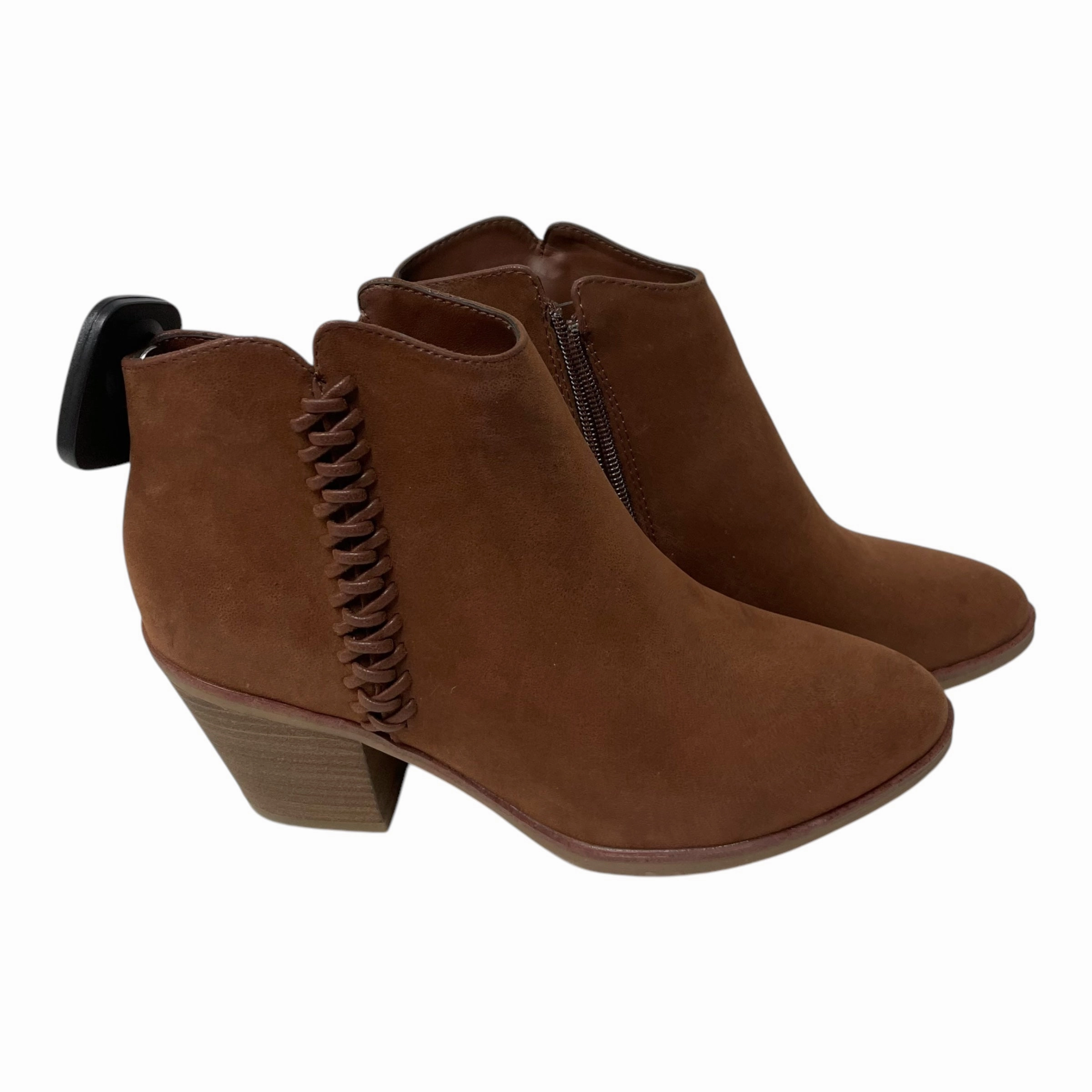 Eco Material Backcountry Camper Boots Ankle Heels By Mia In Brown, Size: 6