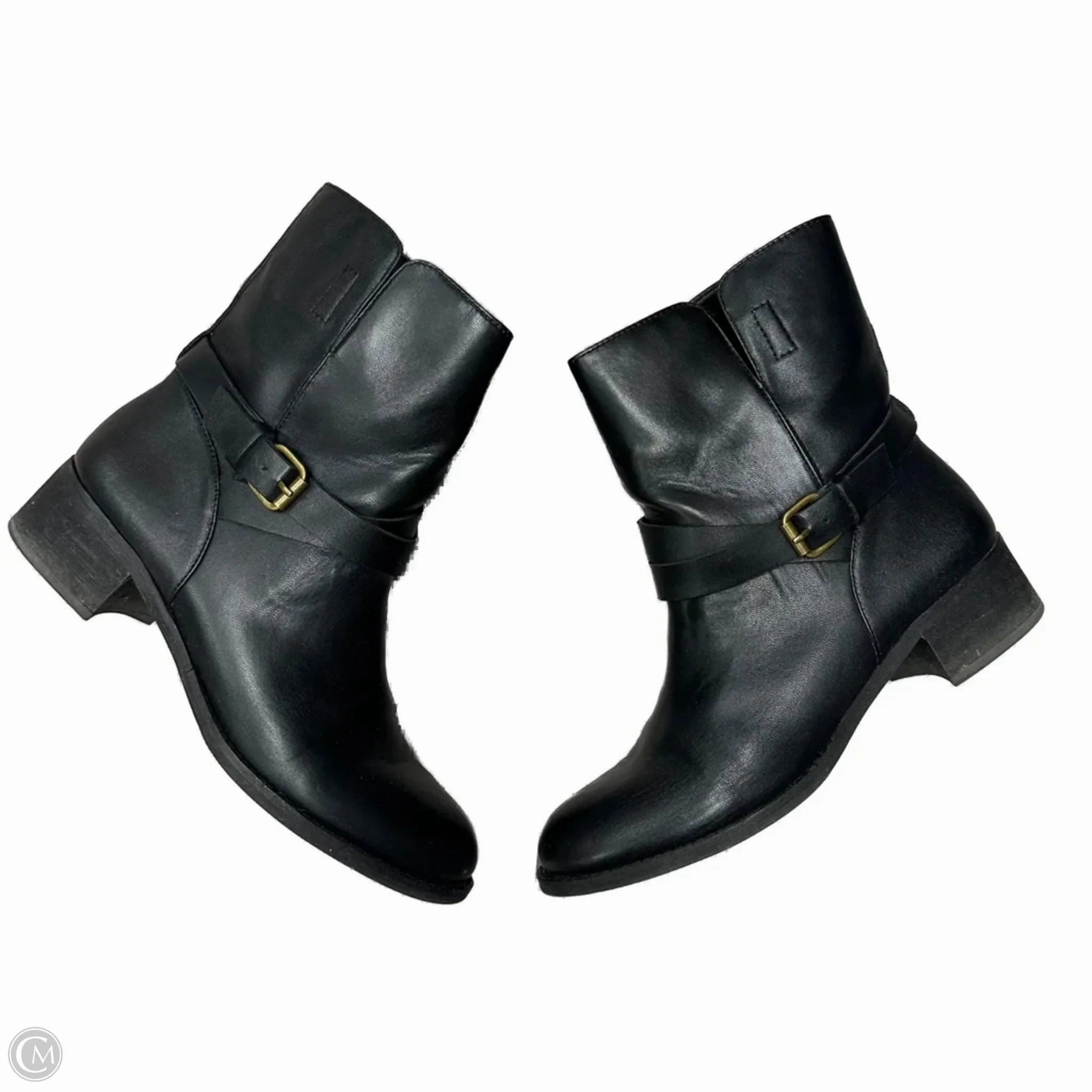 Boots Ankle Heels By J. Crew In Black, Size: 9.5 Wedge Sole
