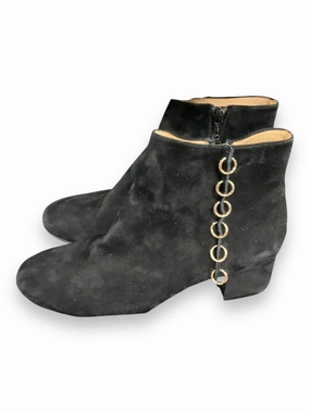 Boots Ankle Heels By Clothes Mentor In Black, Size: 7.5 Reinforced toe Shock Absorbing Mountain Climber