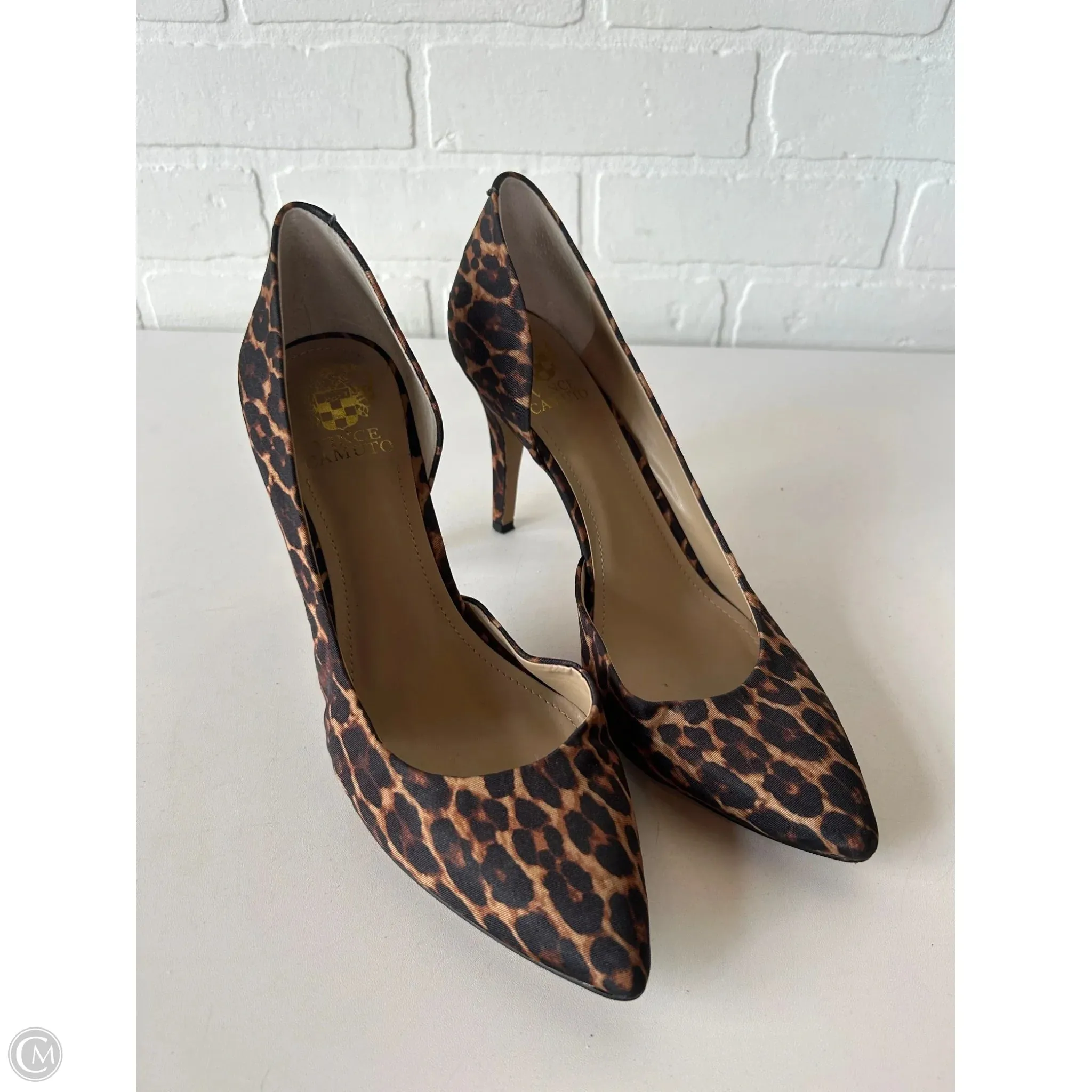 Bohemian Style Heels Bridal Stiletto Shoes Shoes Heels Stiletto By Vince Camuto In Animal Print, Size: 9