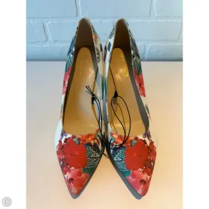 Dynamic Feel Comfort Fit Shoes Heels Stiletto By Marc Fisher In Cream & Red, Size: 10