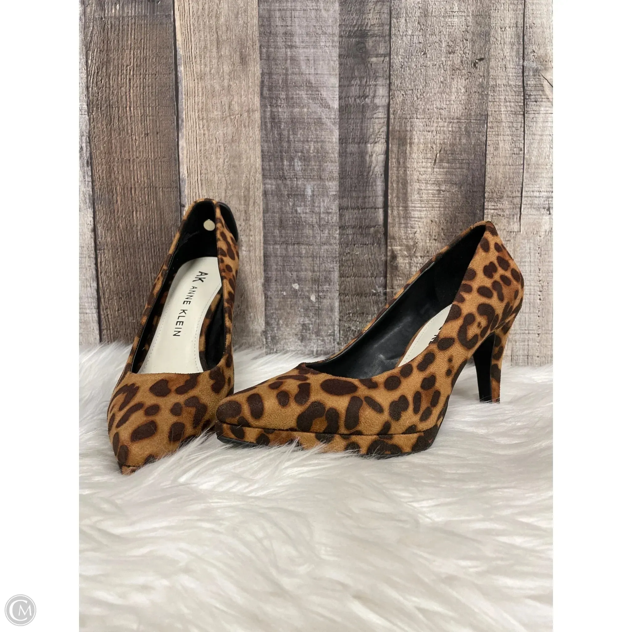 Shoes Heels Stiletto By Anne Klein In Animal Print, Size: 6.5 Adjustable