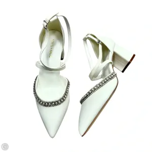 Shoes Heels Block By Ywxymge In White, Size: 8.5 Narrow Fit