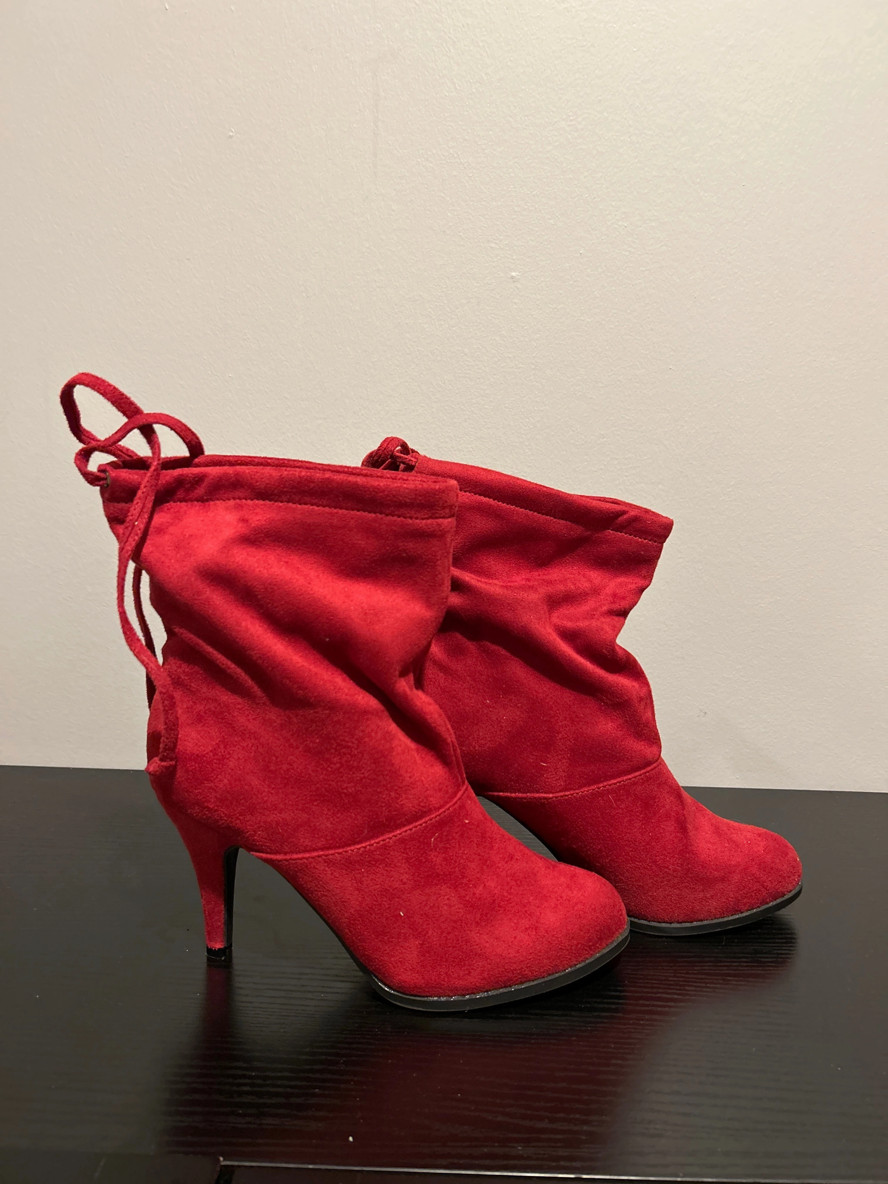 Daily Rugged Rugged Built Rural Traveler Boots Ankle Heels By Diba In Red, Size: 8