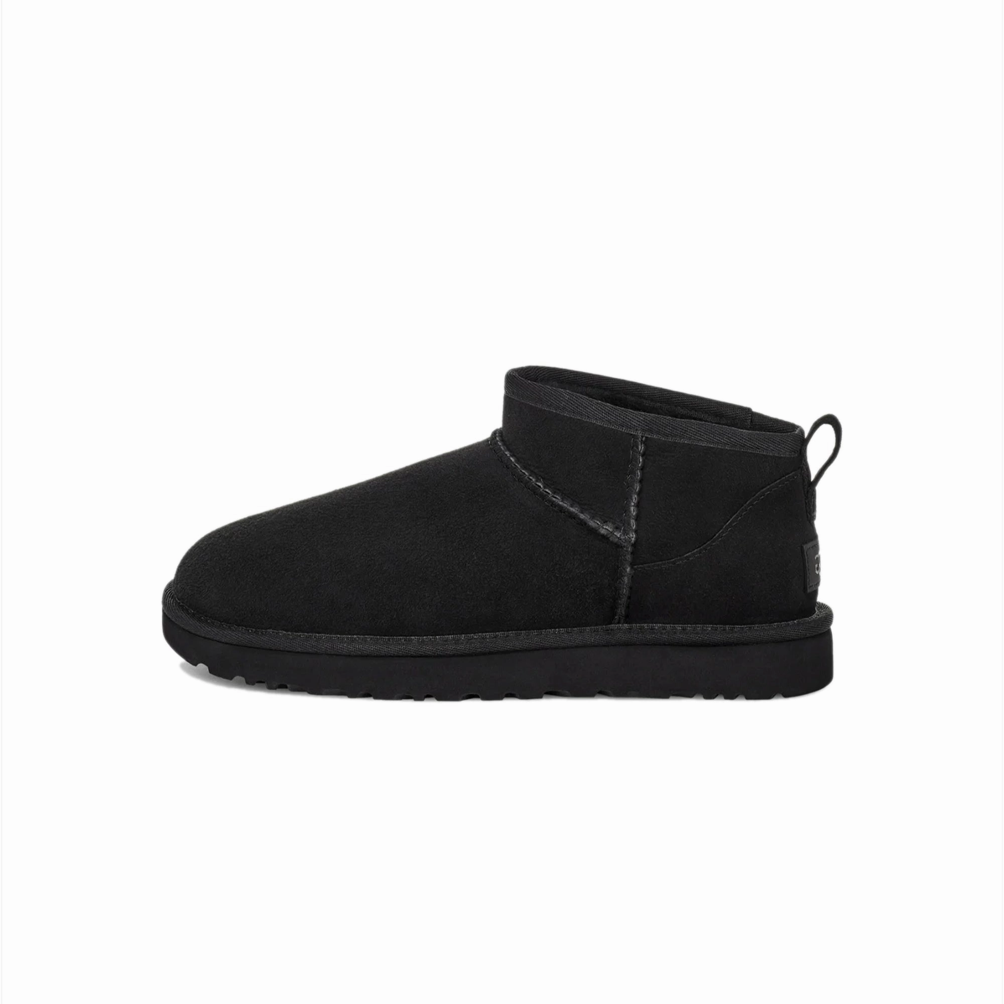 Ugg Womens Classic Ultra Mini Boots running with a lace - up closure
