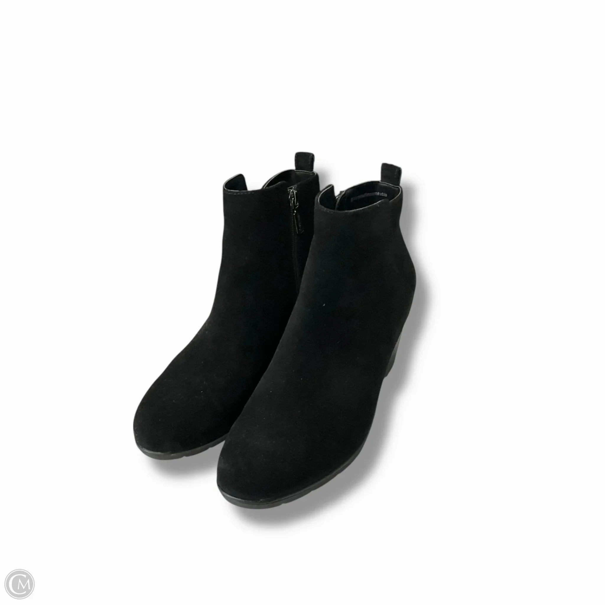 Boots Ankle Heels By Blondo In Black, Size: 8.5 Comfortable Tongue Insulated Hiking Trails