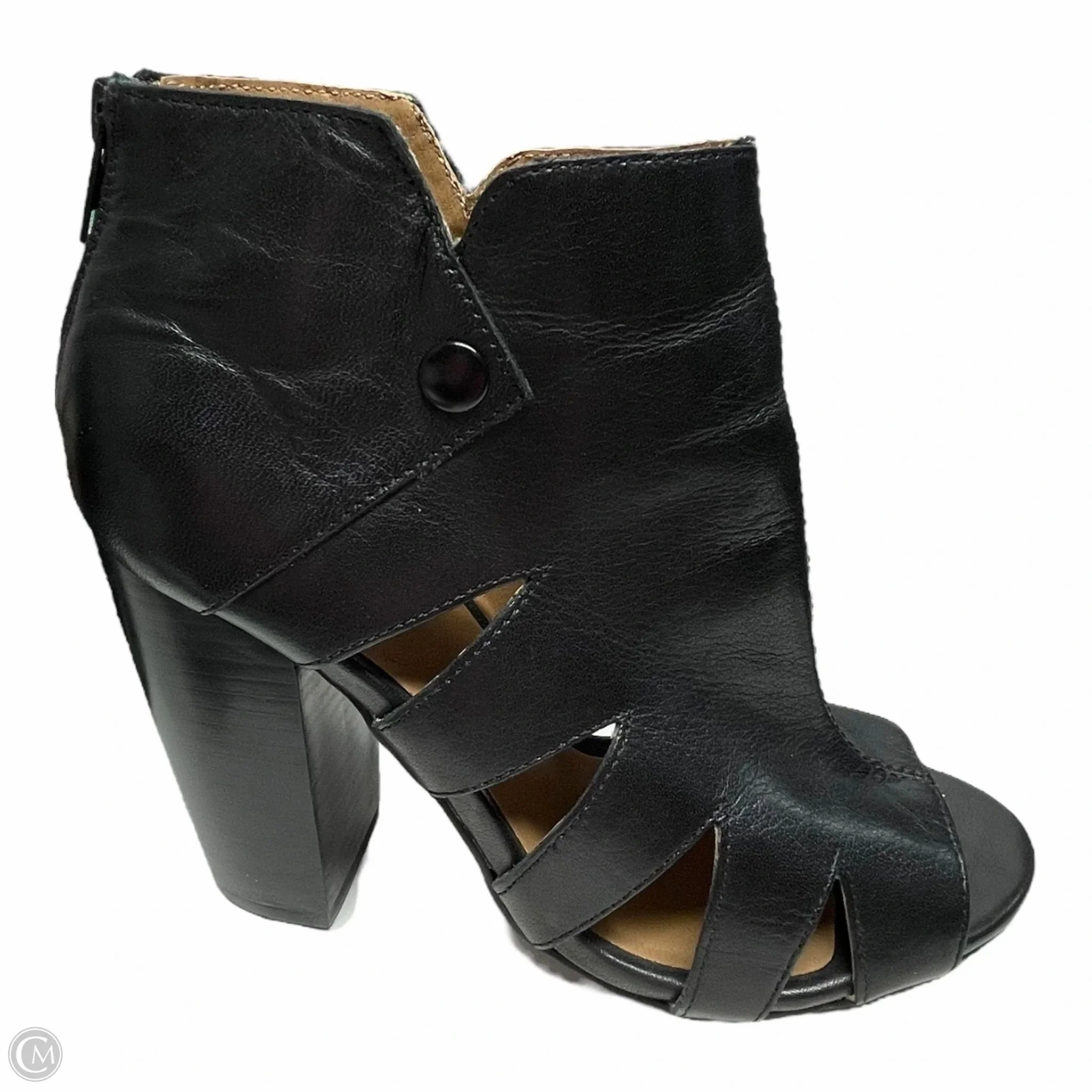Scandi Cool Boots Ankle Heels By Kelsi Dagger In Black, Size: 7.5