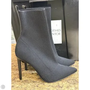 Boots Mid-calf Heels By Steve Madden In Black, Size: 9.5 Stretchable Material Chic Boot Style