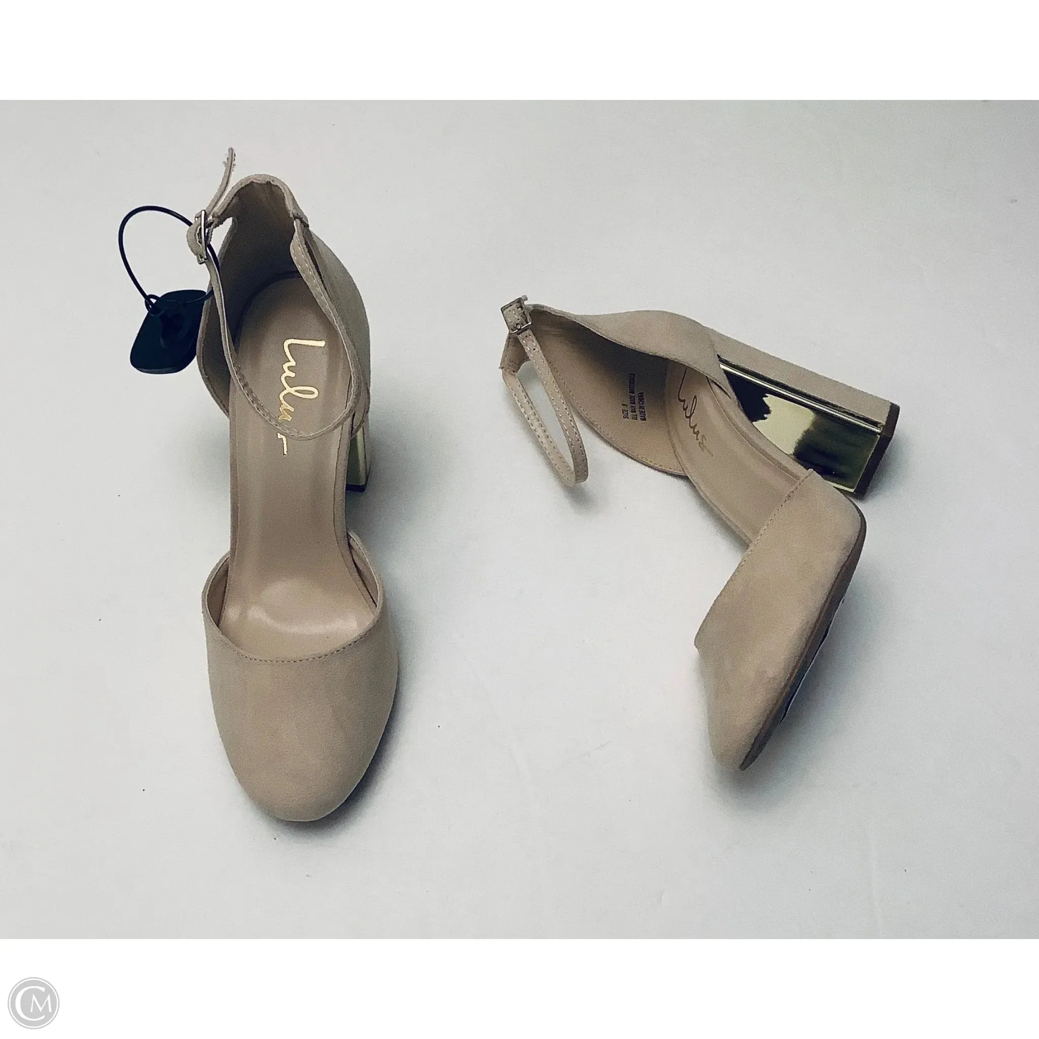 Shoes Heels Block By Lulus In Beige, Size: 9 Classic Sandals