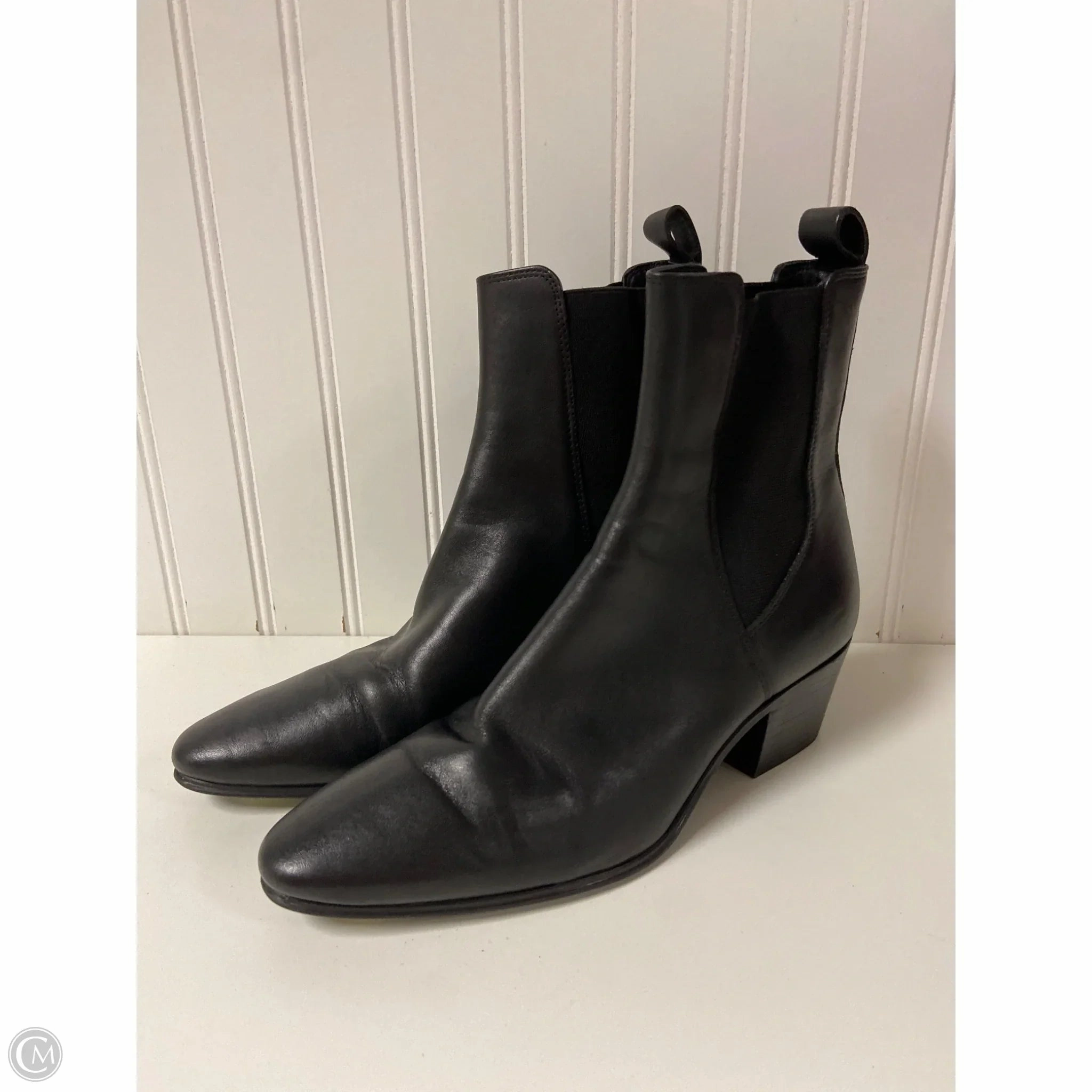 Comfort Lining Trail Exploration Boots Ankle Heels By Zara In Black, Size: 7.5