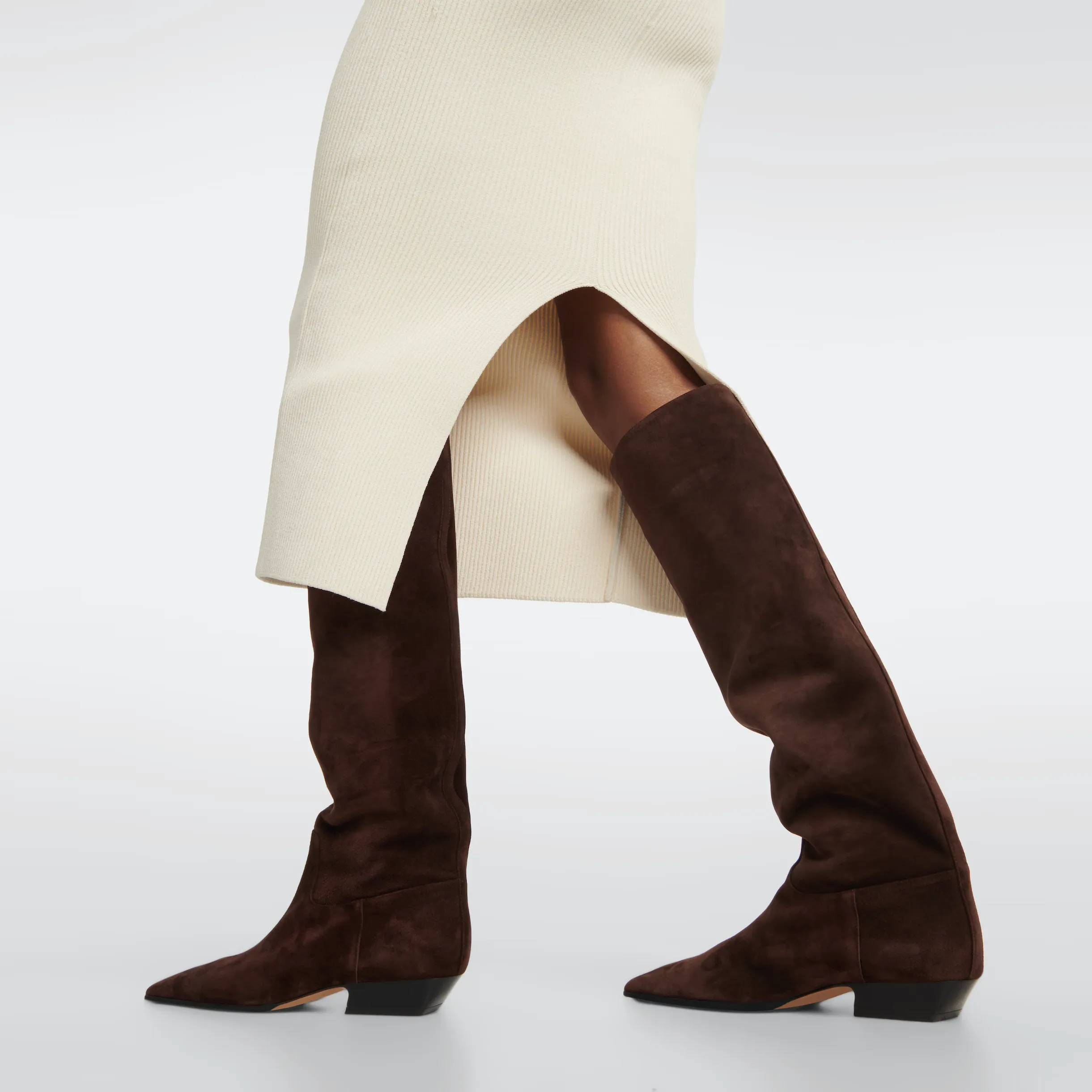 USS Shoes Rosario Women's Mid Heel Knee High Boots