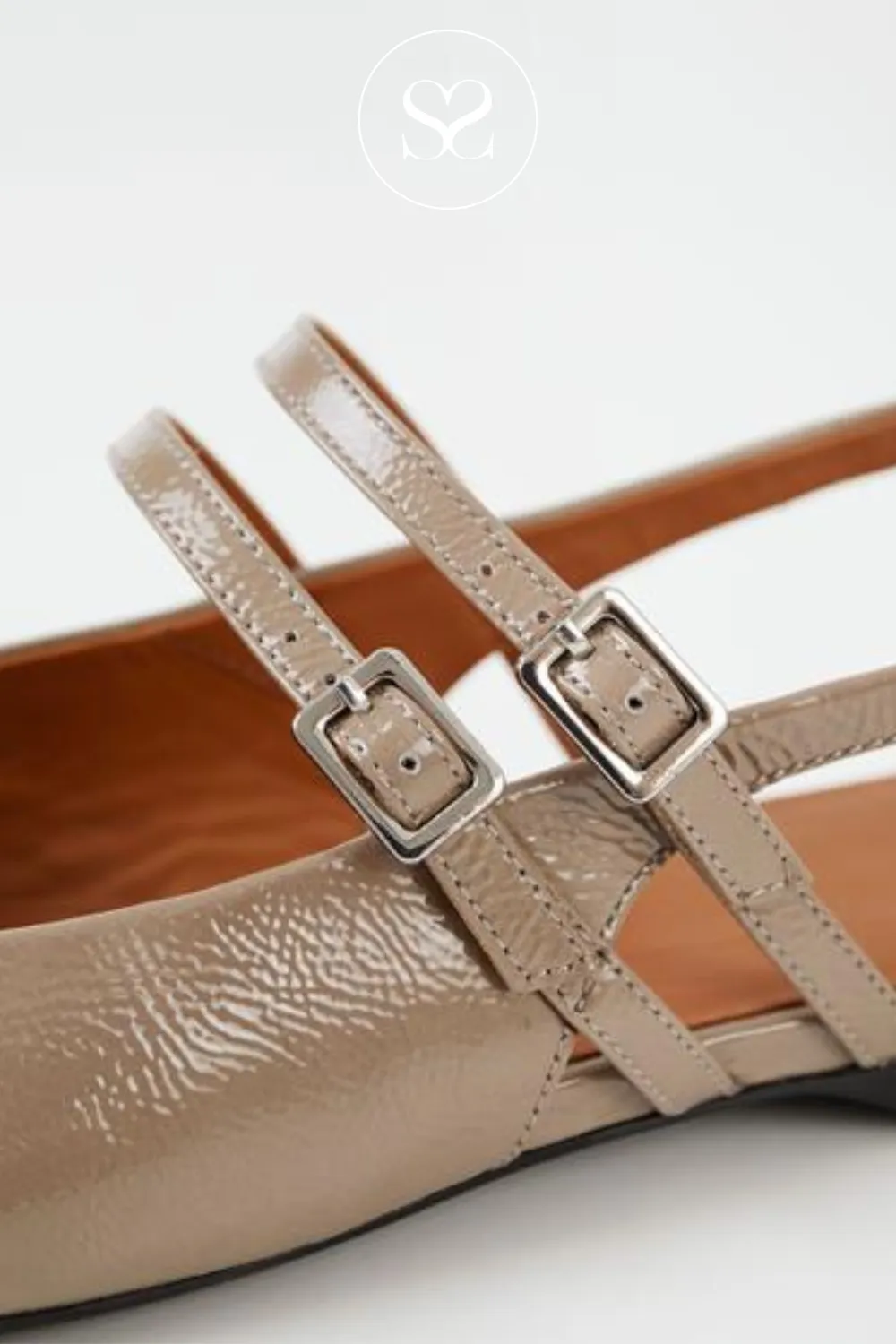 VAGABOND 5733-260-09 HERMINE TAUPE LEATHER SLING-BACK PUMPS