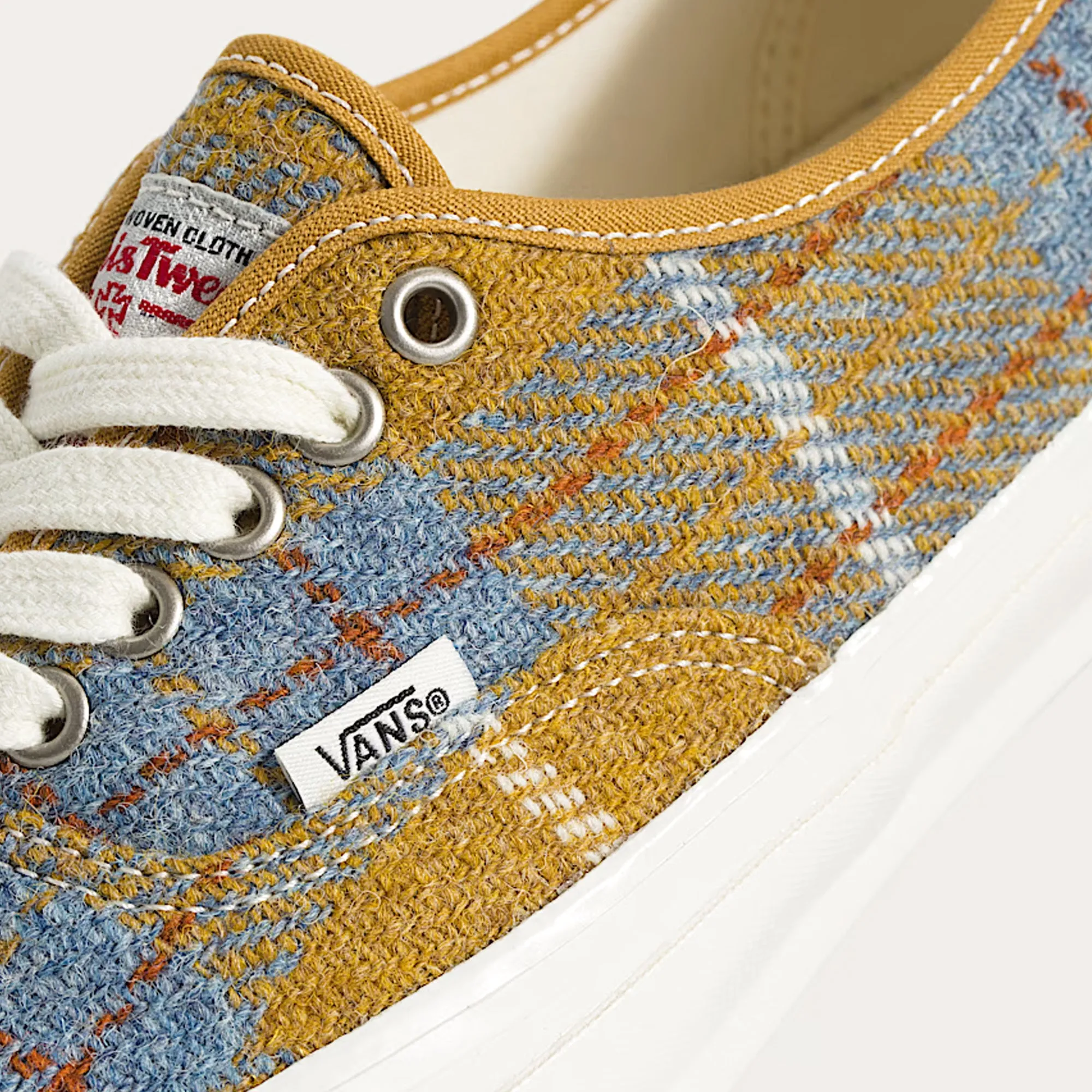 Van Mens LX Authentic 44 Harris Tweed Shoes Retro Style